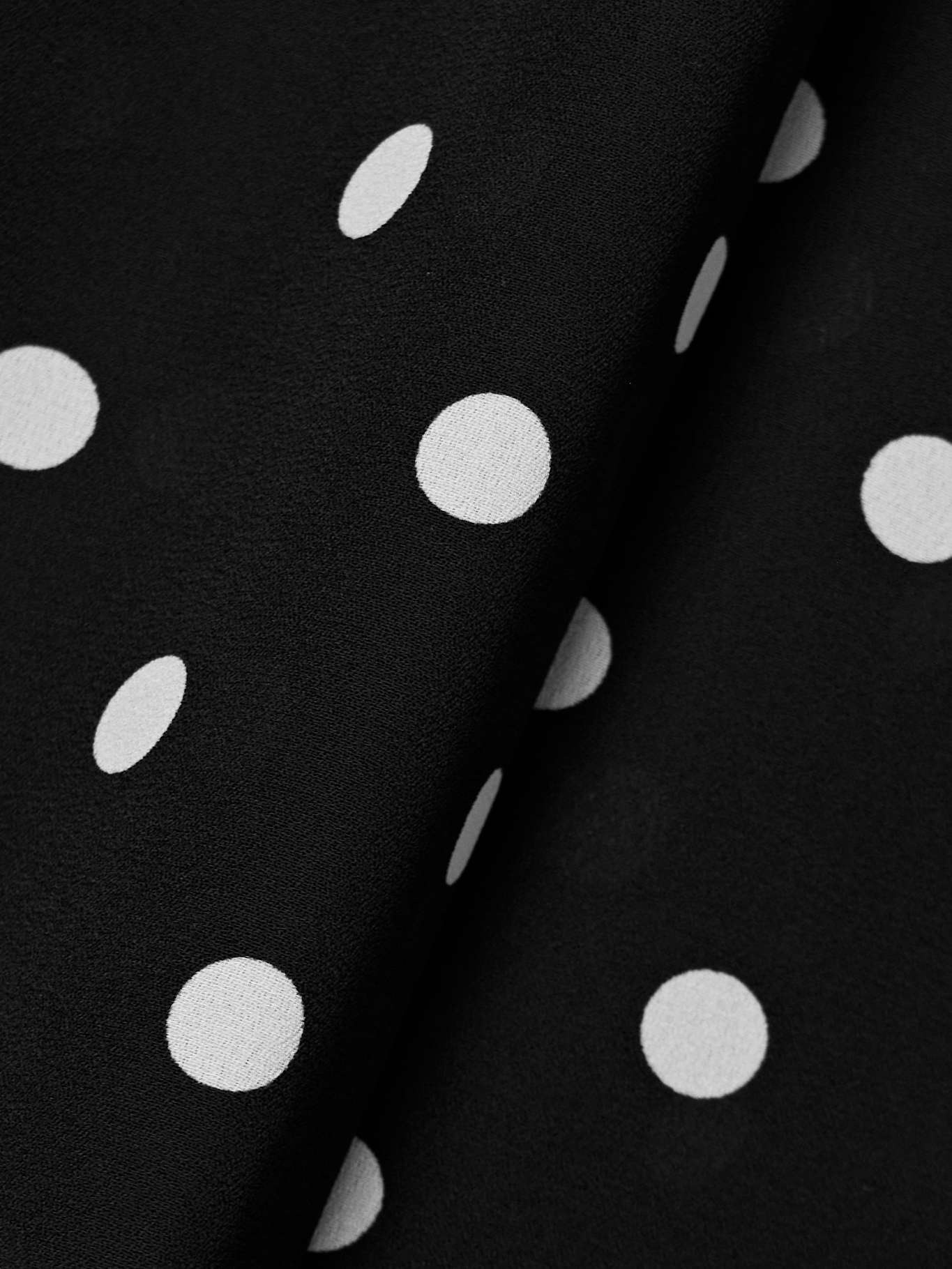 Tie-neck polka-dot recycled-crepe de chine shirt - 5