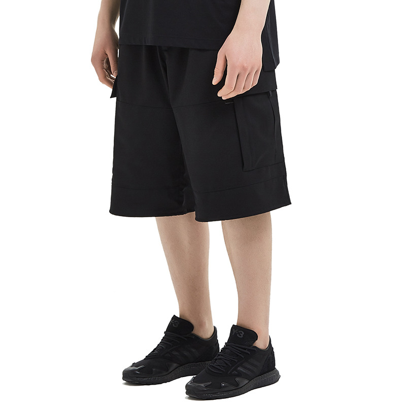 adidas Y-3 Classic Refined Wool Stretch Cargo Shorts 'Black' FN3401 - 6