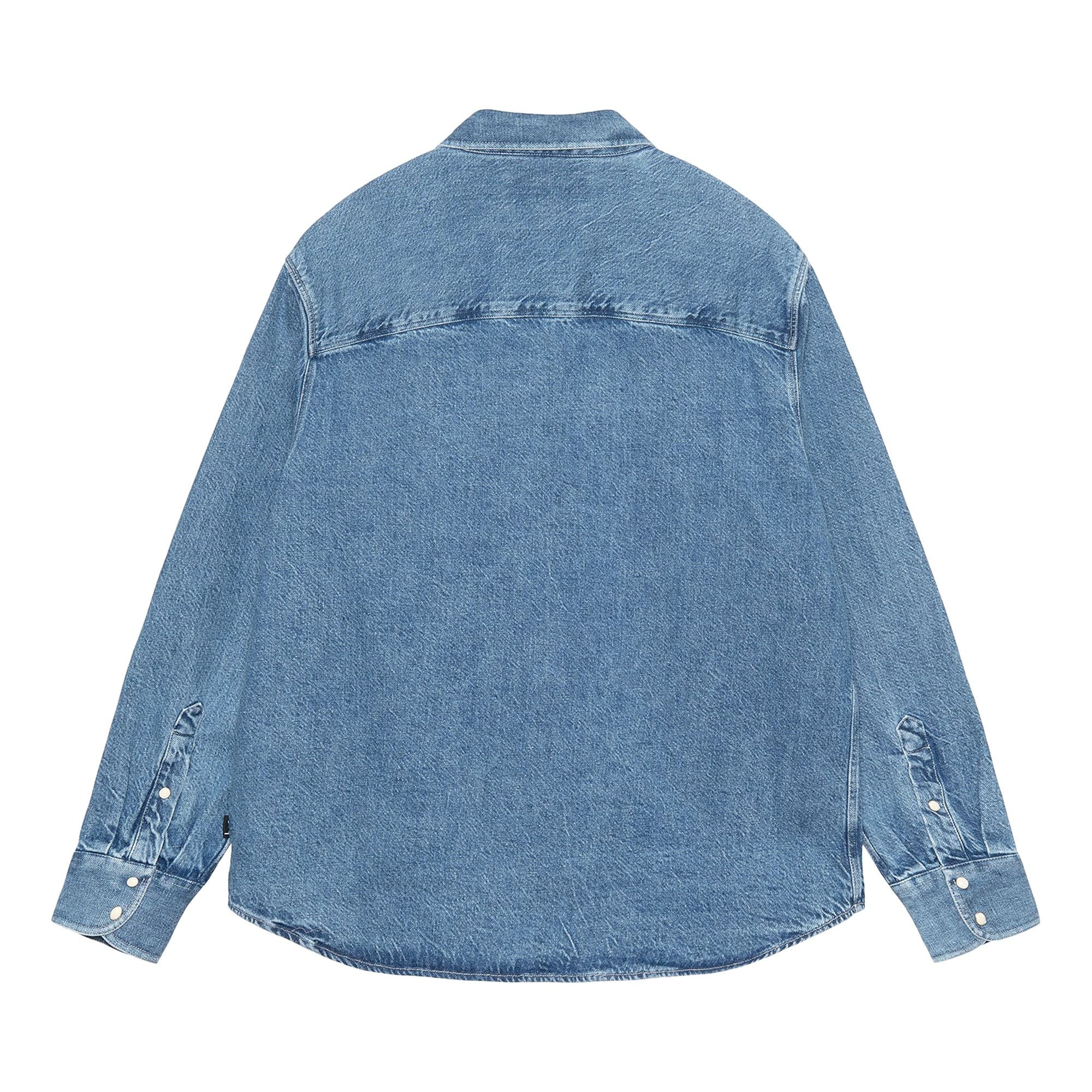 Stussy Boxy Western Denim Shirt 'Light Denim' - 2