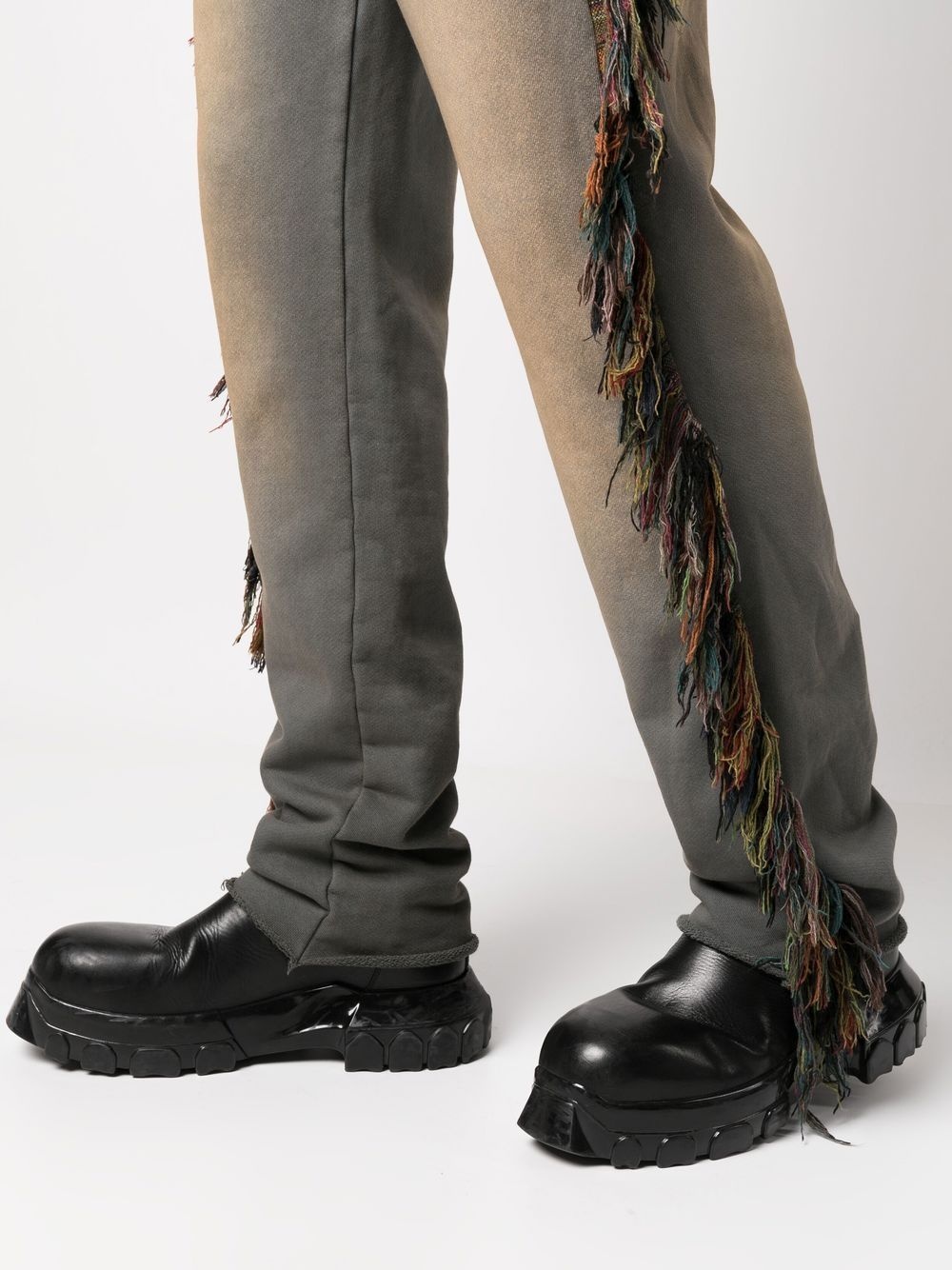 fringed-trim track pants - 5