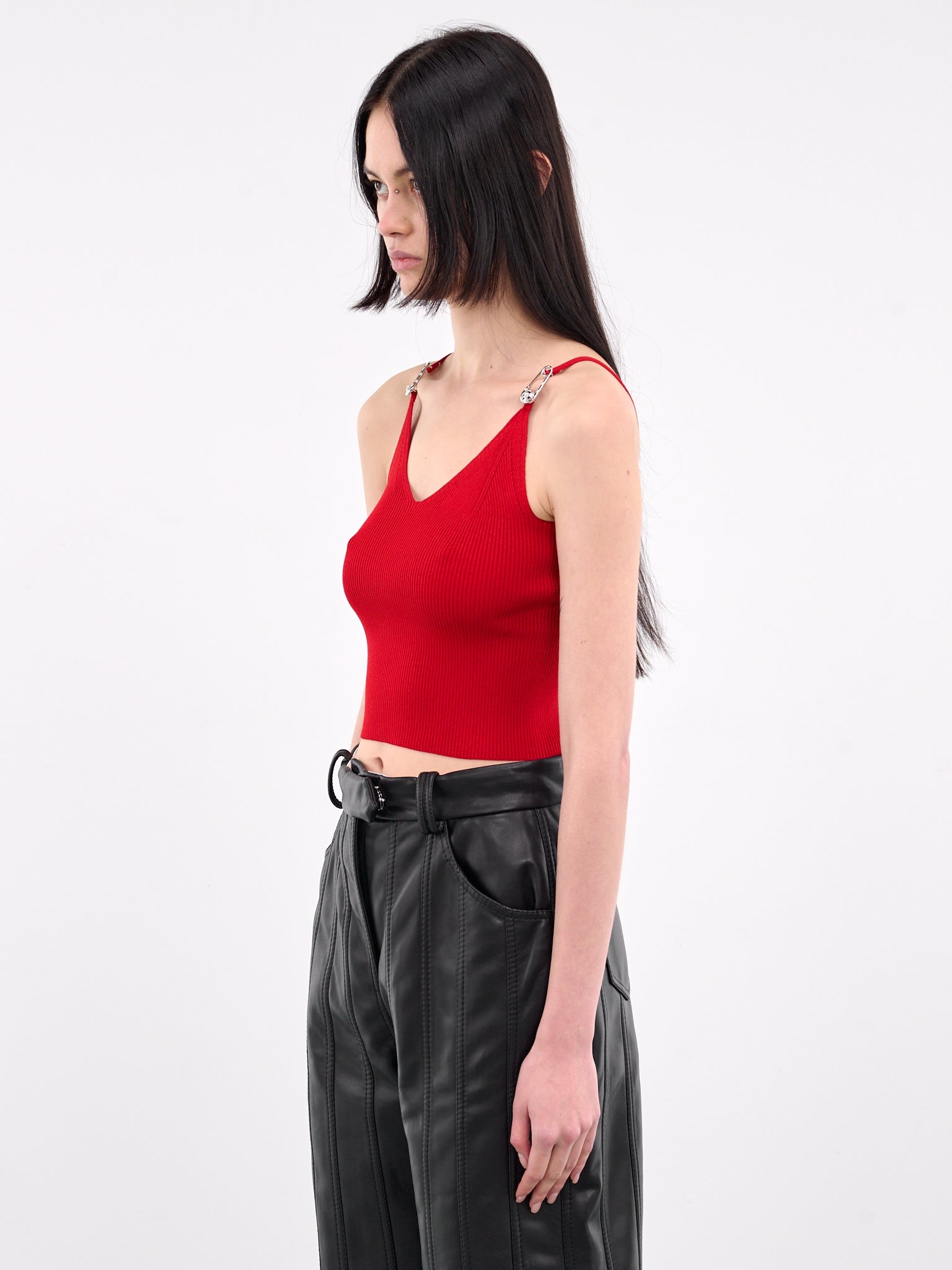 Safety Pin Knit Crop Top - 2
