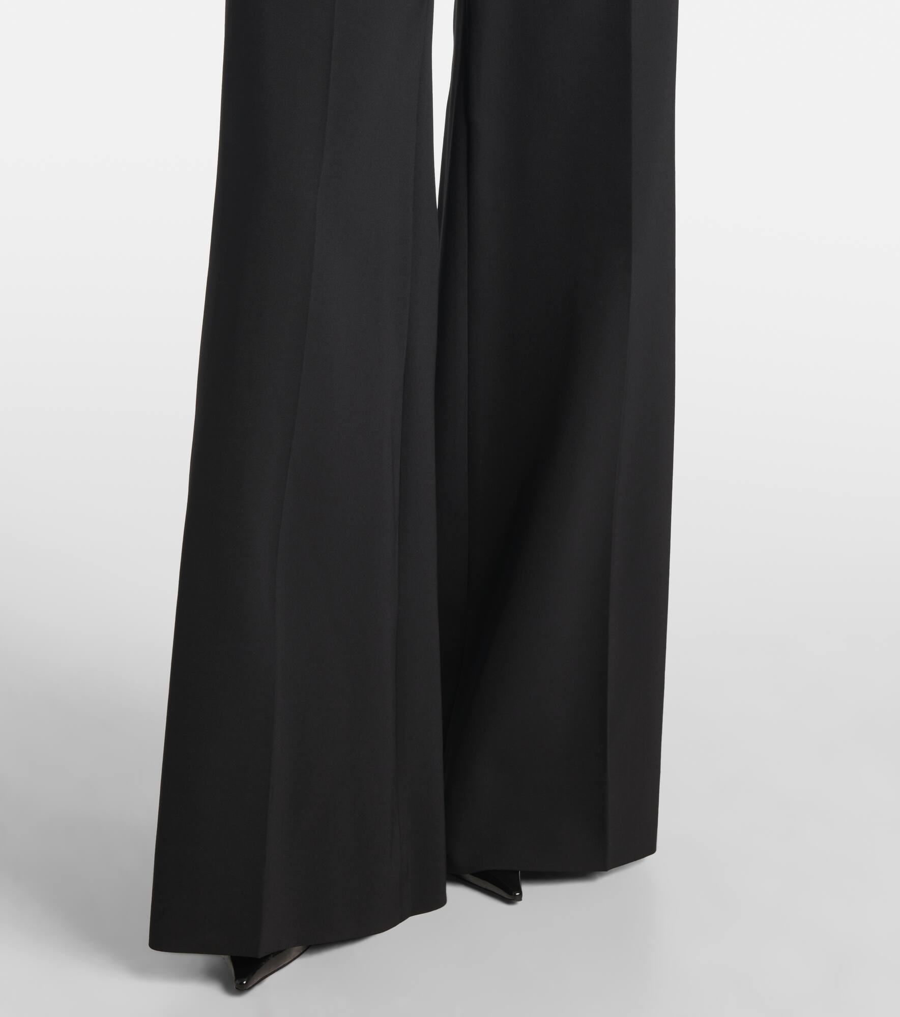 High-rise wool-blend wide-leg pants - 5