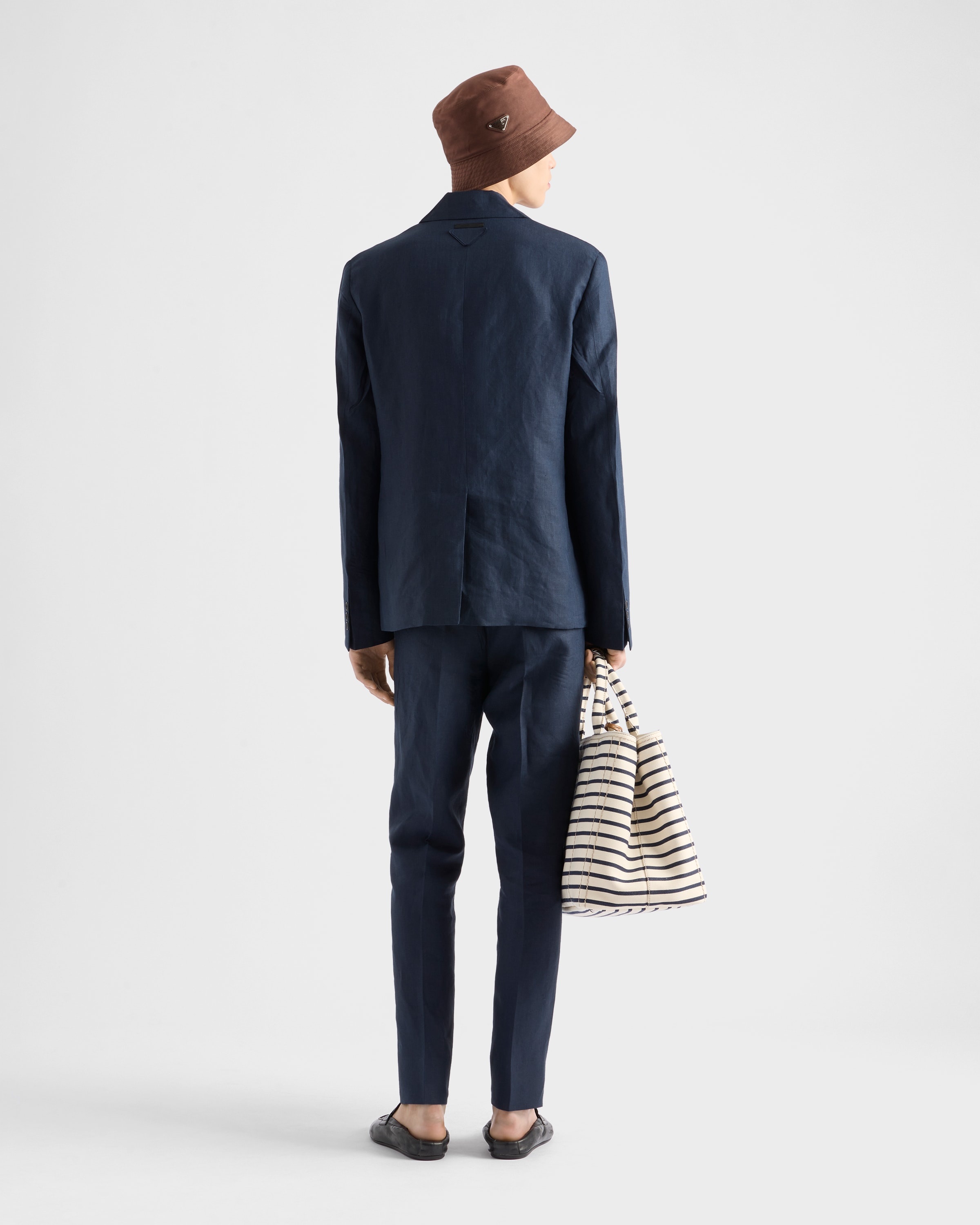 Single-breasted linen jacket - 5