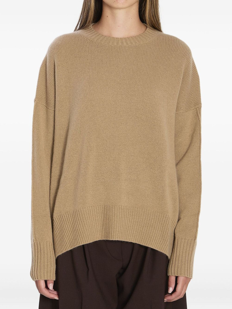 ribbed side-slits cashmere sweater 1