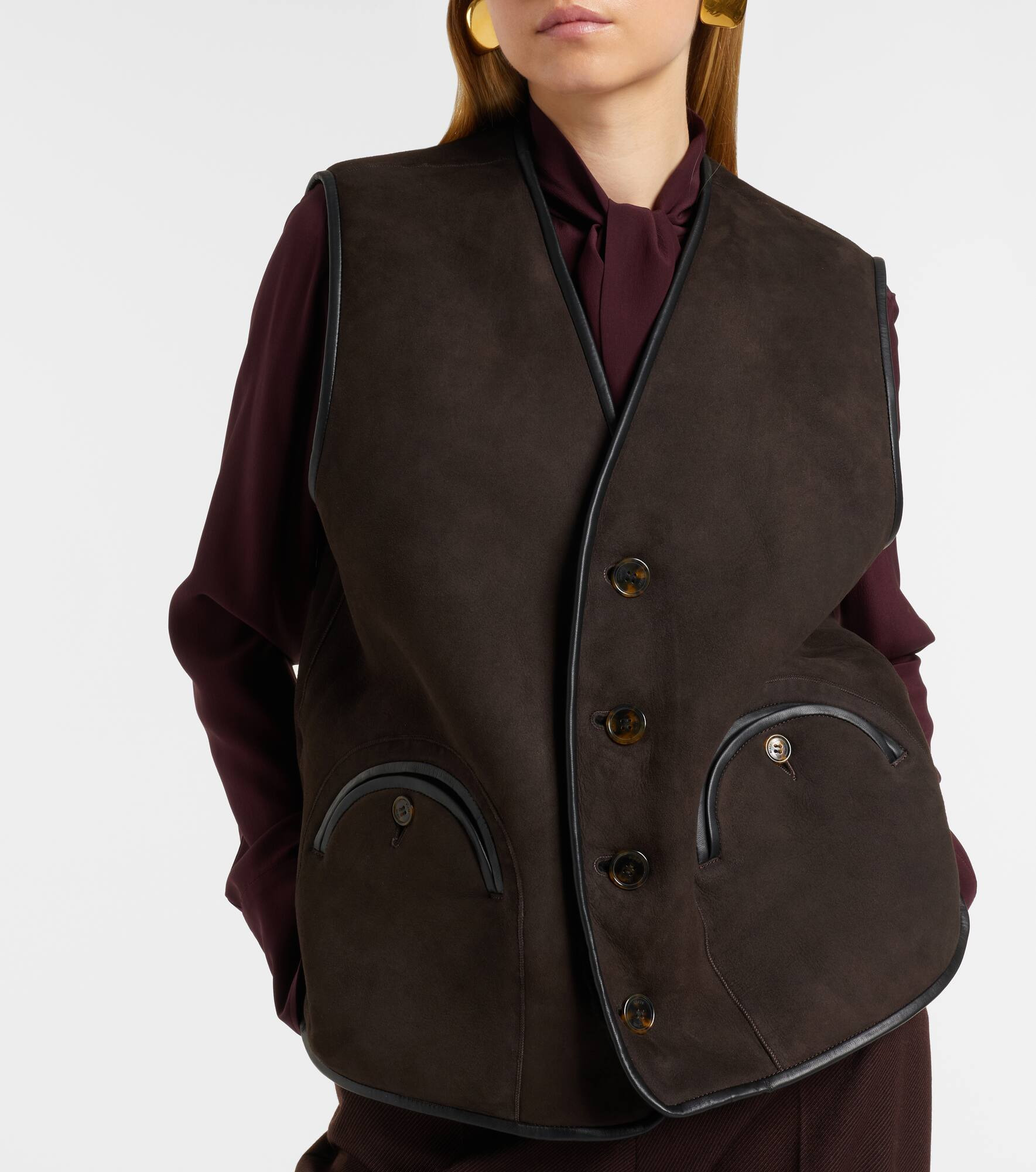 Gliss shearling vest - 6