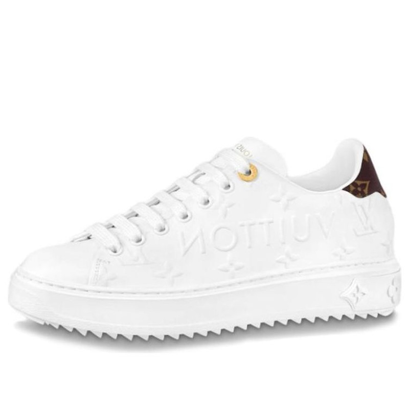 (WMNS) LOUIS VUITTON Time Out Trainers 'White Logo with Monogram' 1AAP6D - 1
