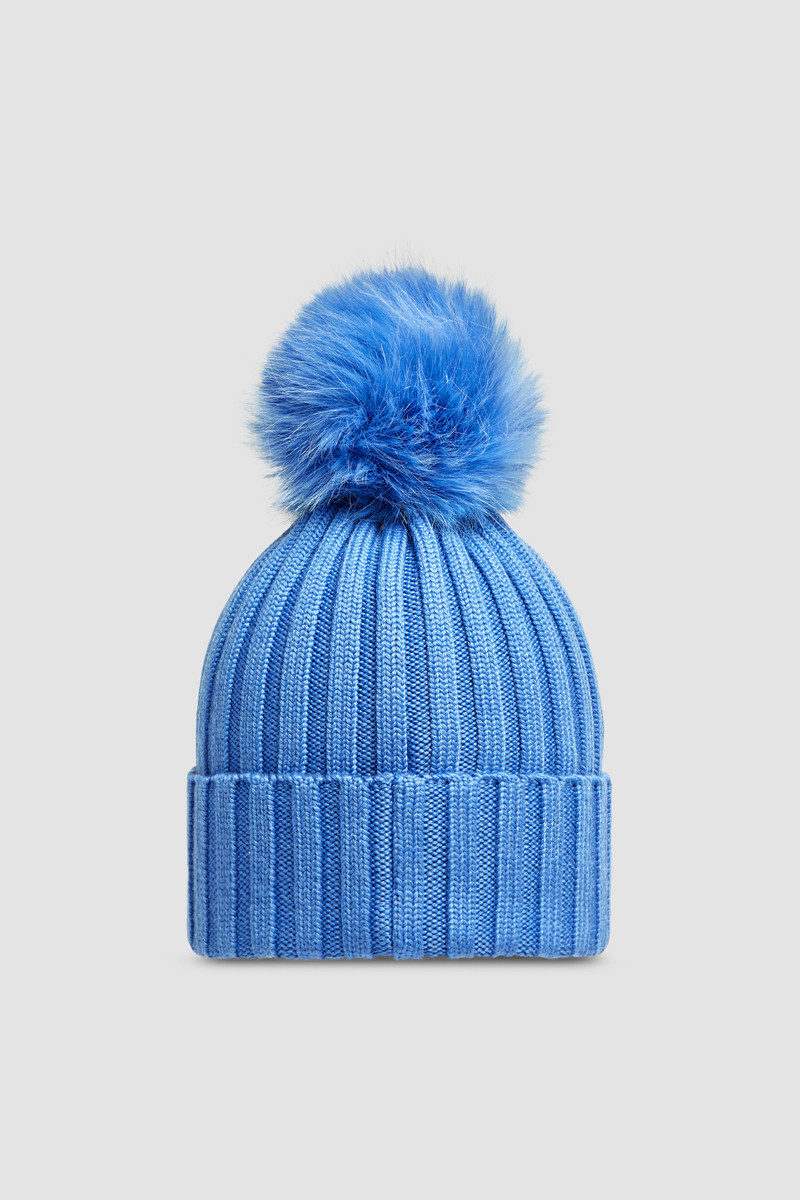 Wool Beanie with Pom Pom 4