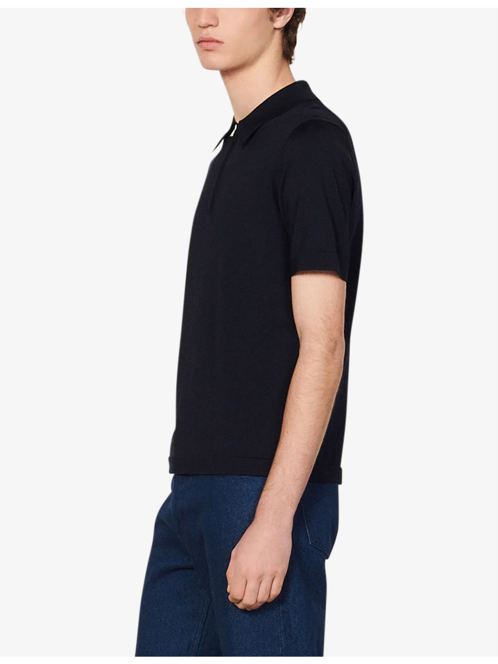Pablo zipped stretch-woven polo shirt - 3