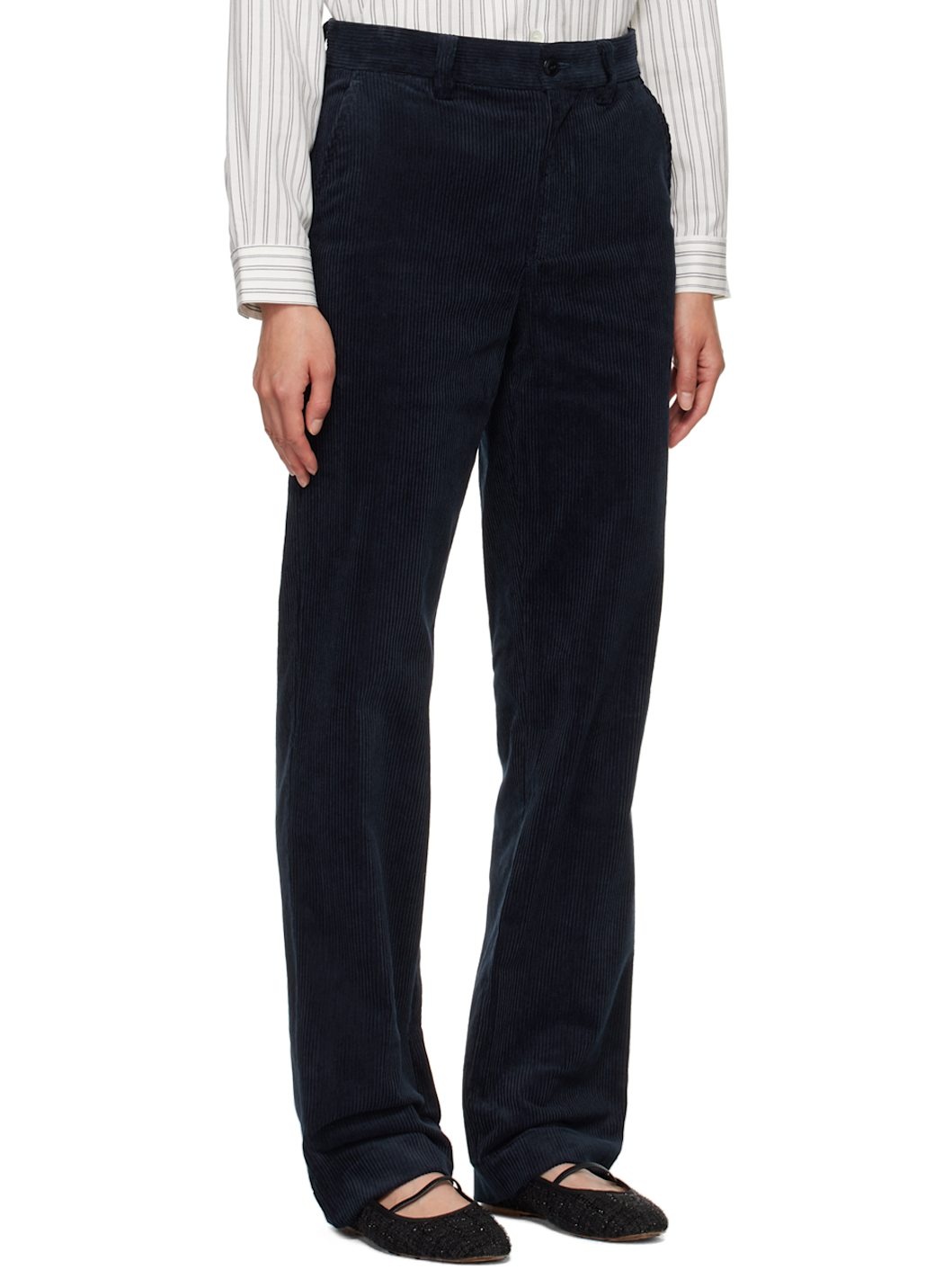 Navy Brigitte Trousers - 2