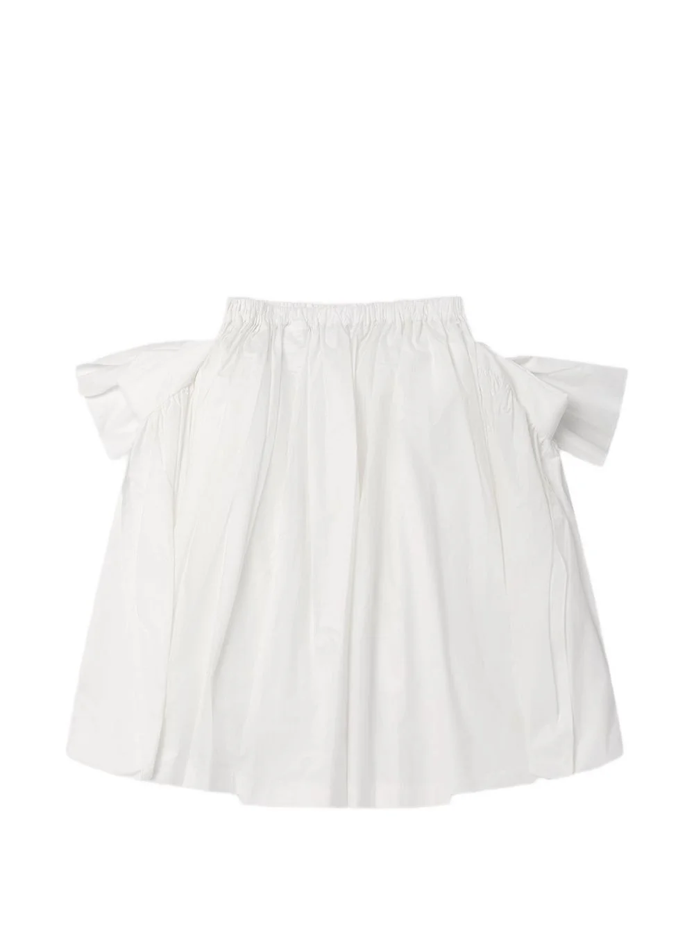 bow-detail gathered skirt - 1