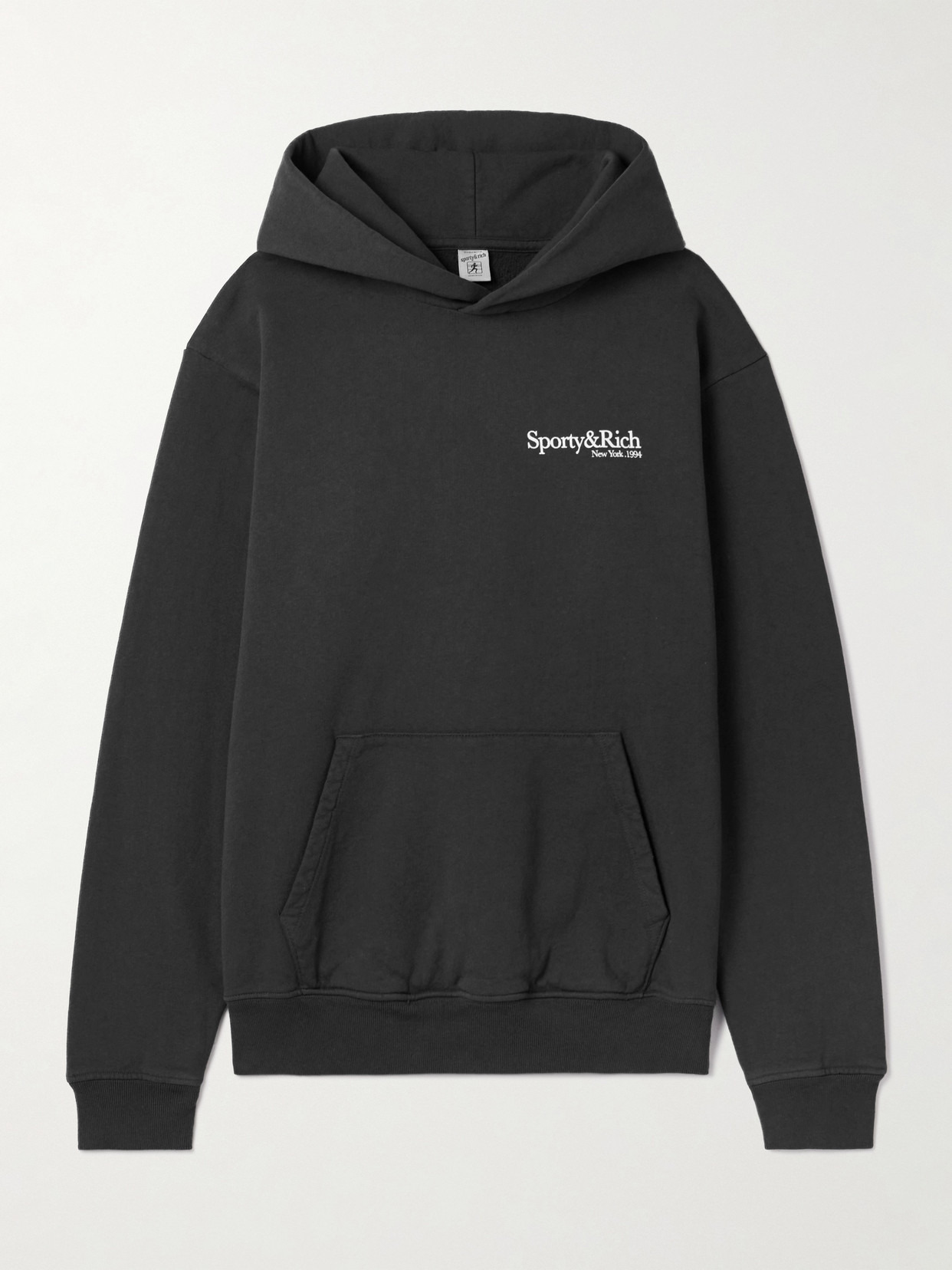 Printed Cotton-jersey Hoodie - 1