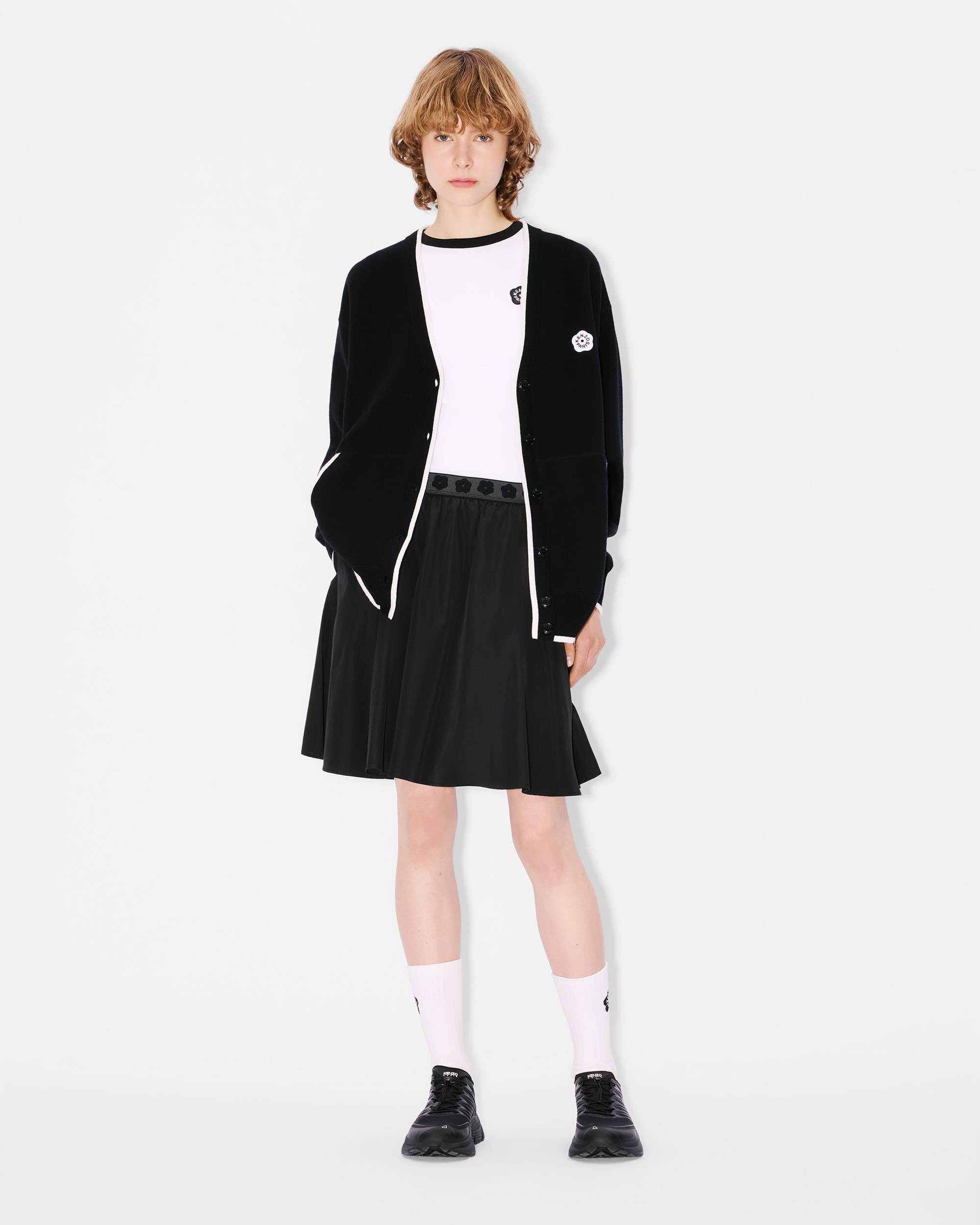 'Boke Flower 2.0' embroidered cardigan in cotton and wool - 5