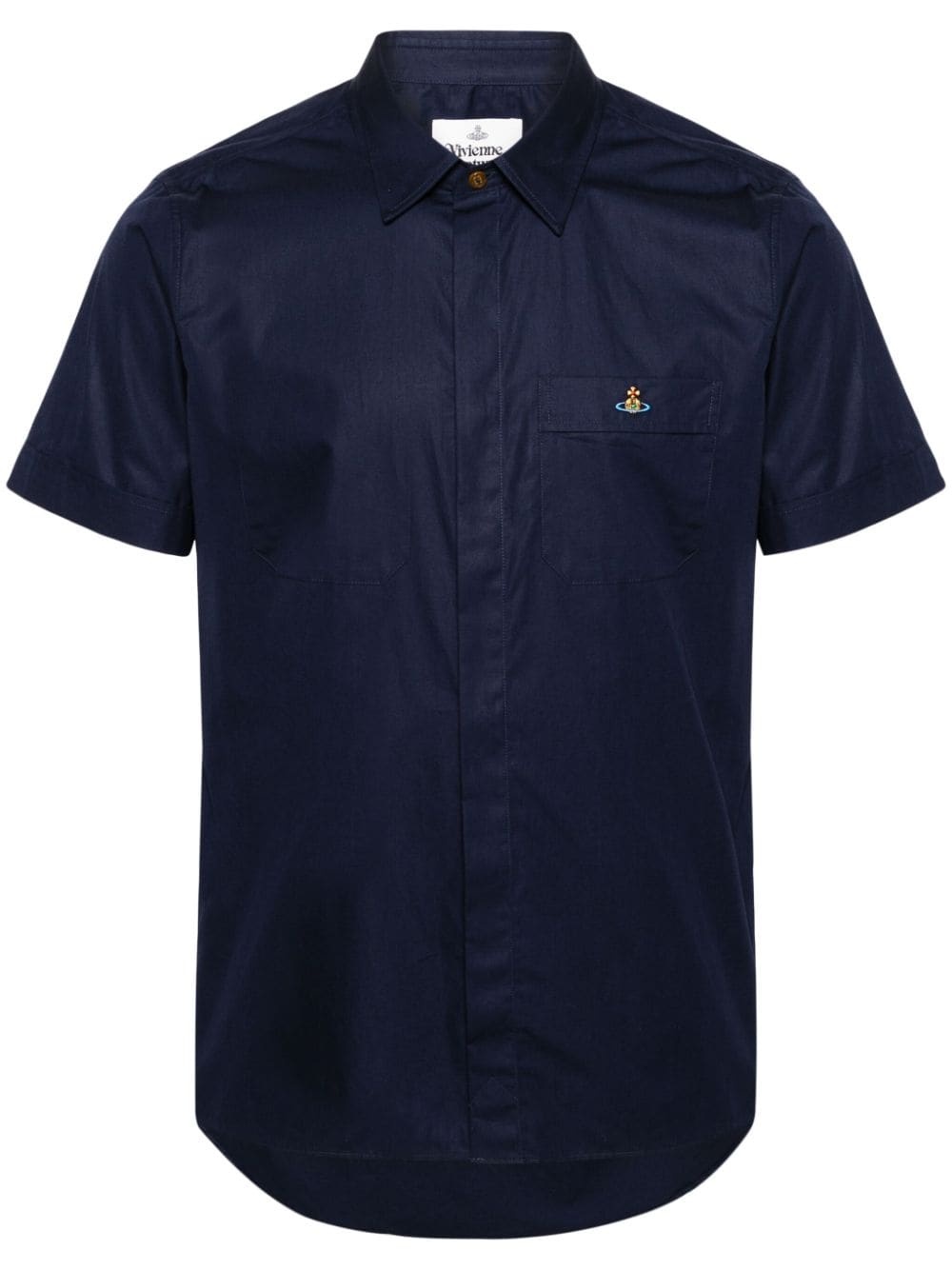 Orb-logo cotton shirt - 1