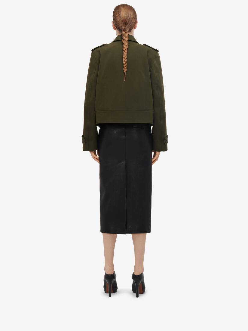 Cropped Cocoon Boxy Jacket - 5