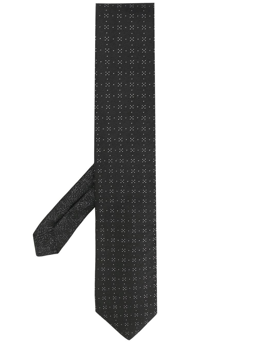 dotted jacquard tie - 1