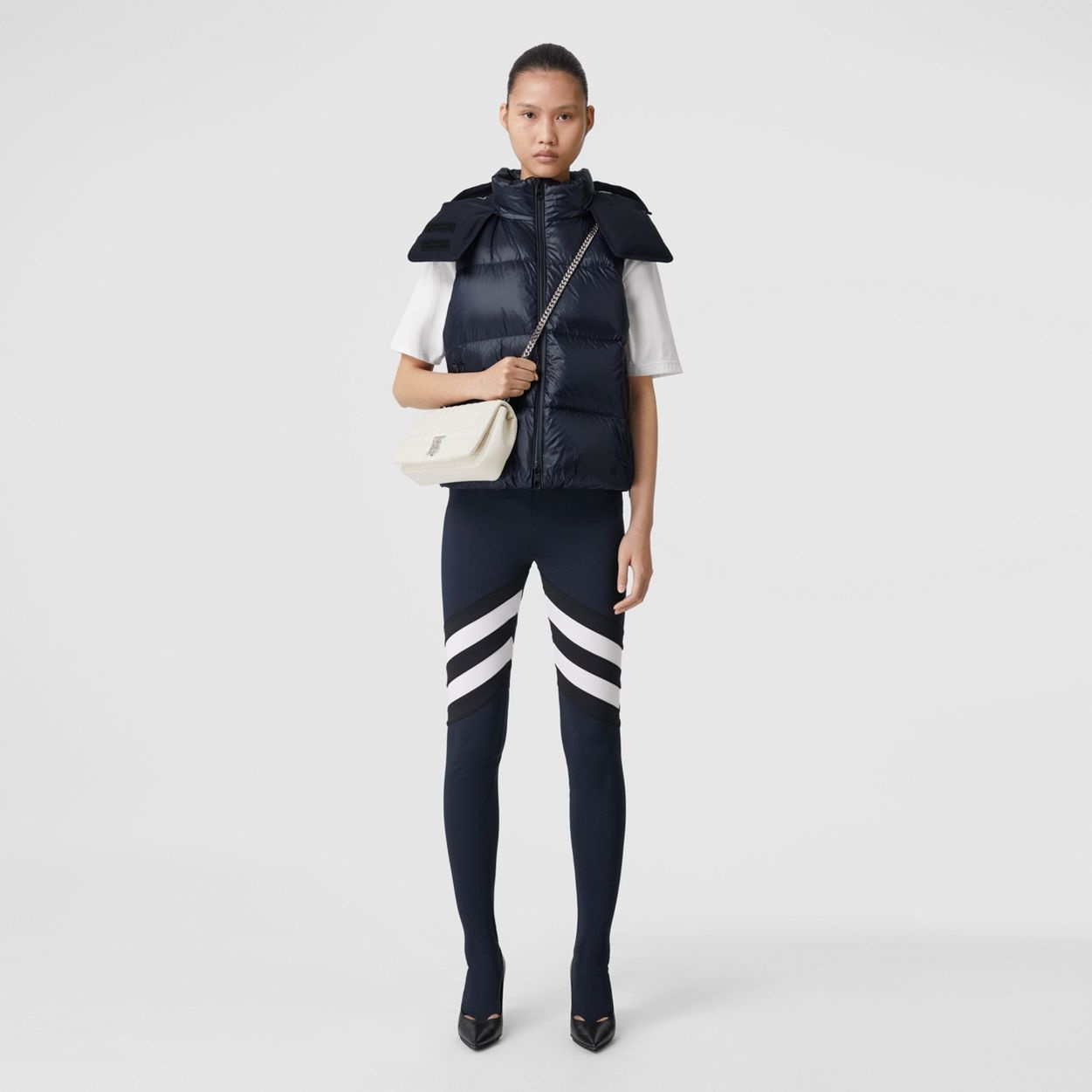 Detachable Hood Nylon Puffer Gilet - 2