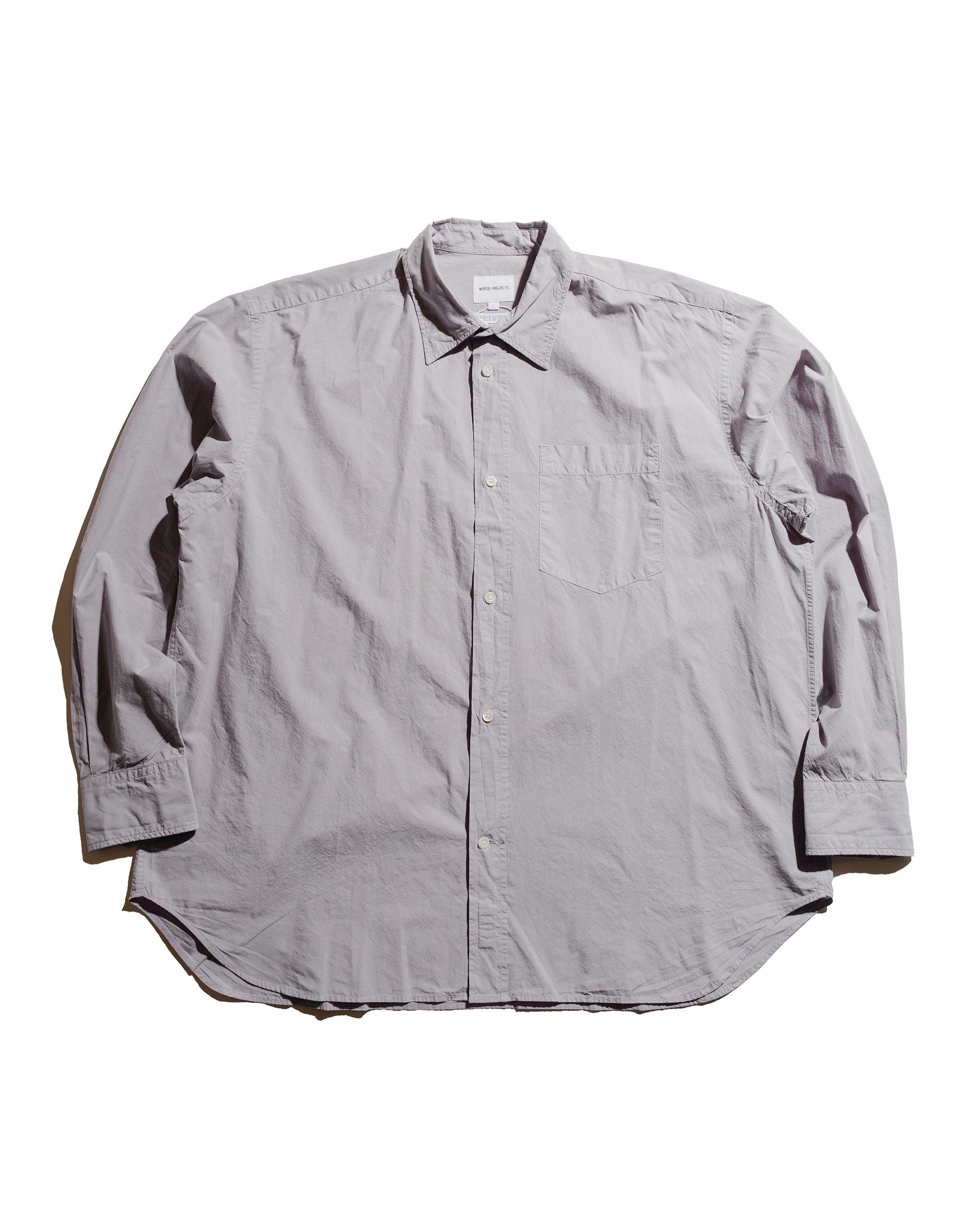 Mo Cotton Tencel Shirt Crocus Purple - 1