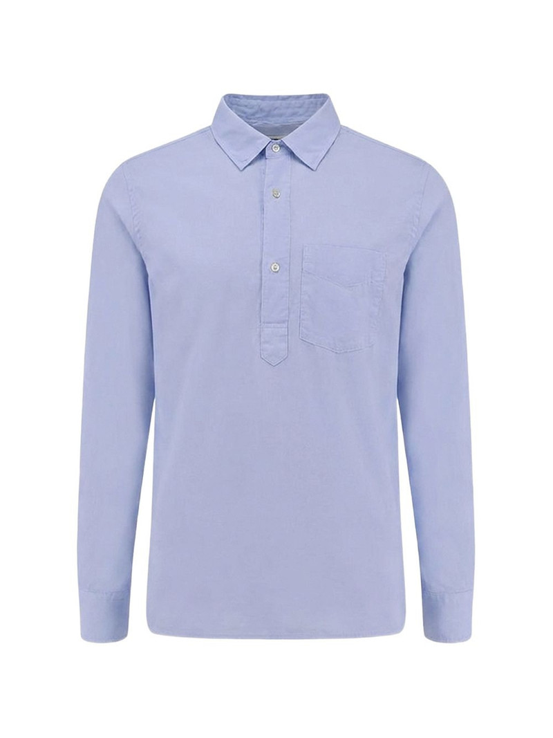 chest-pocket long-sleeve polo 1