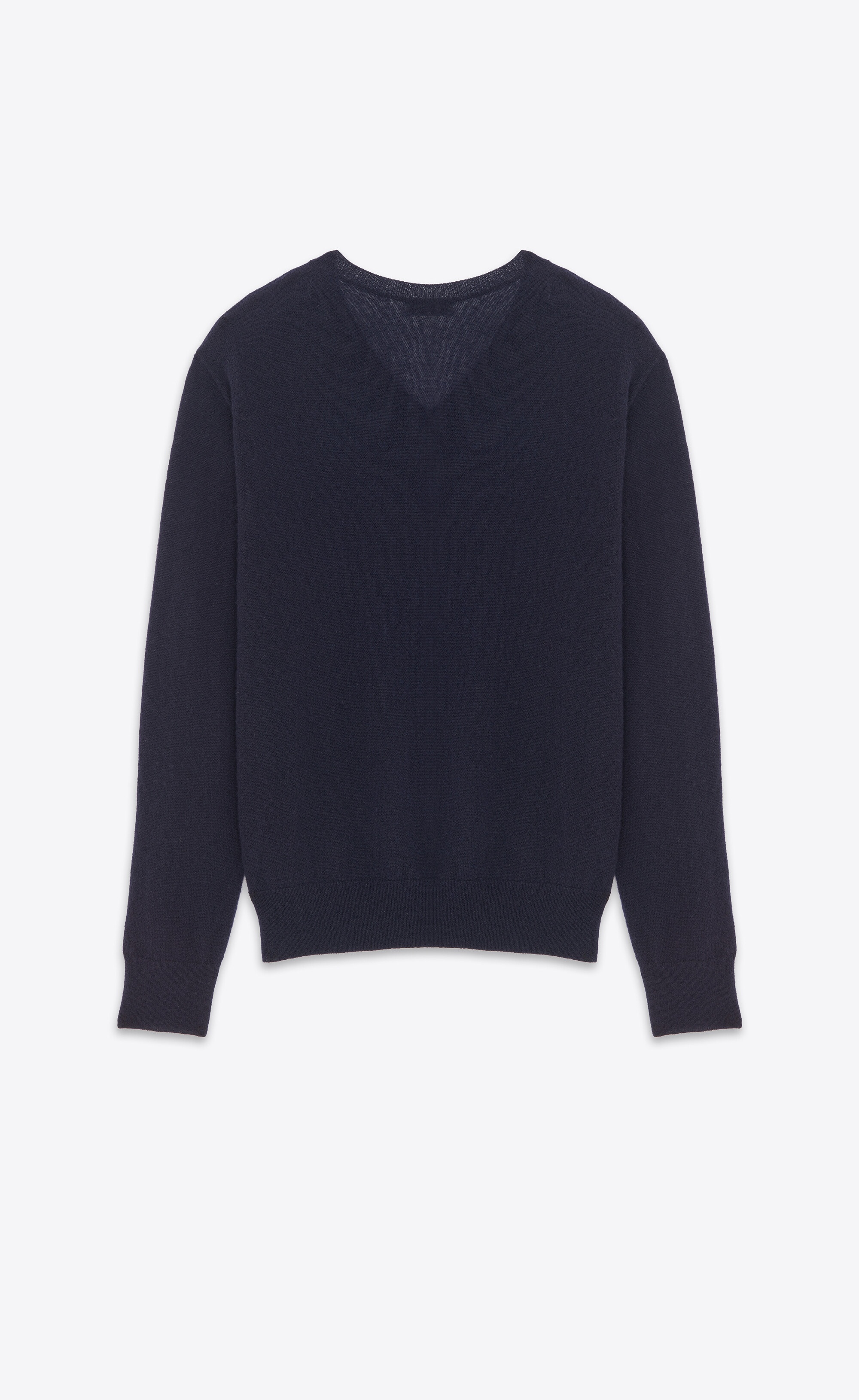 v-neck sweater in cashmere and silk - 2
