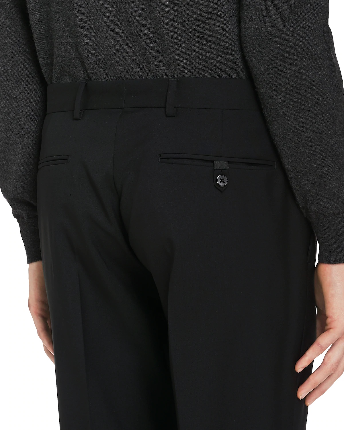 Slim-fit wool trousers - 5