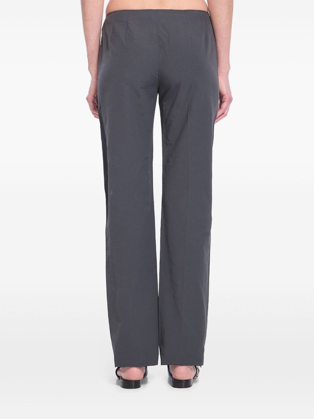 pintuck-detail trousers - 2