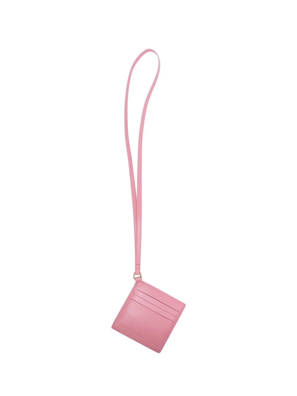 logo patch neck strap cardholder - 2