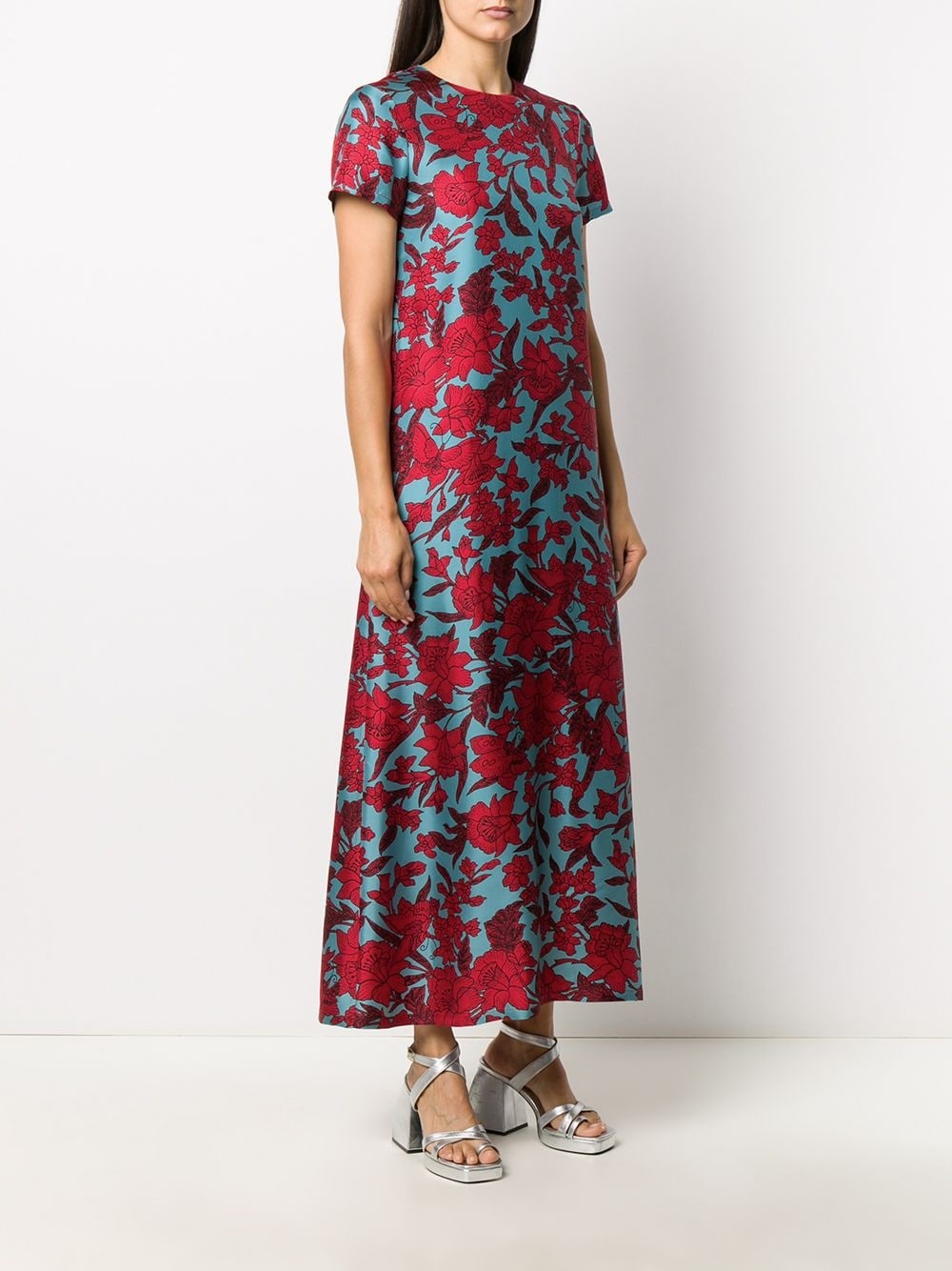 floral print swing dress - 3