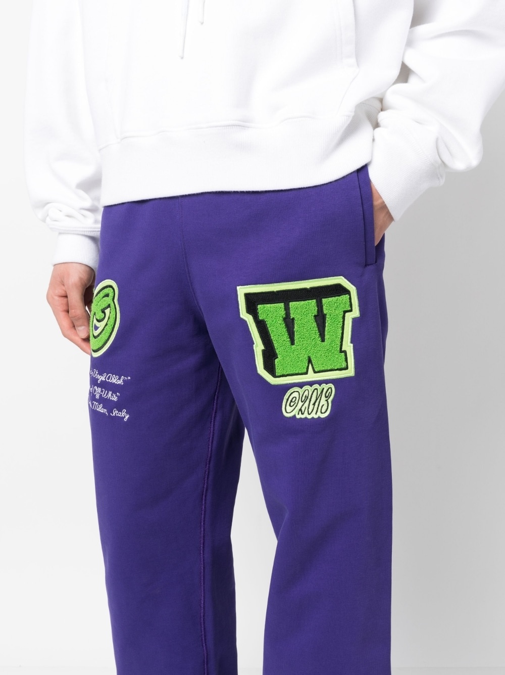logo-patch track pants - 5