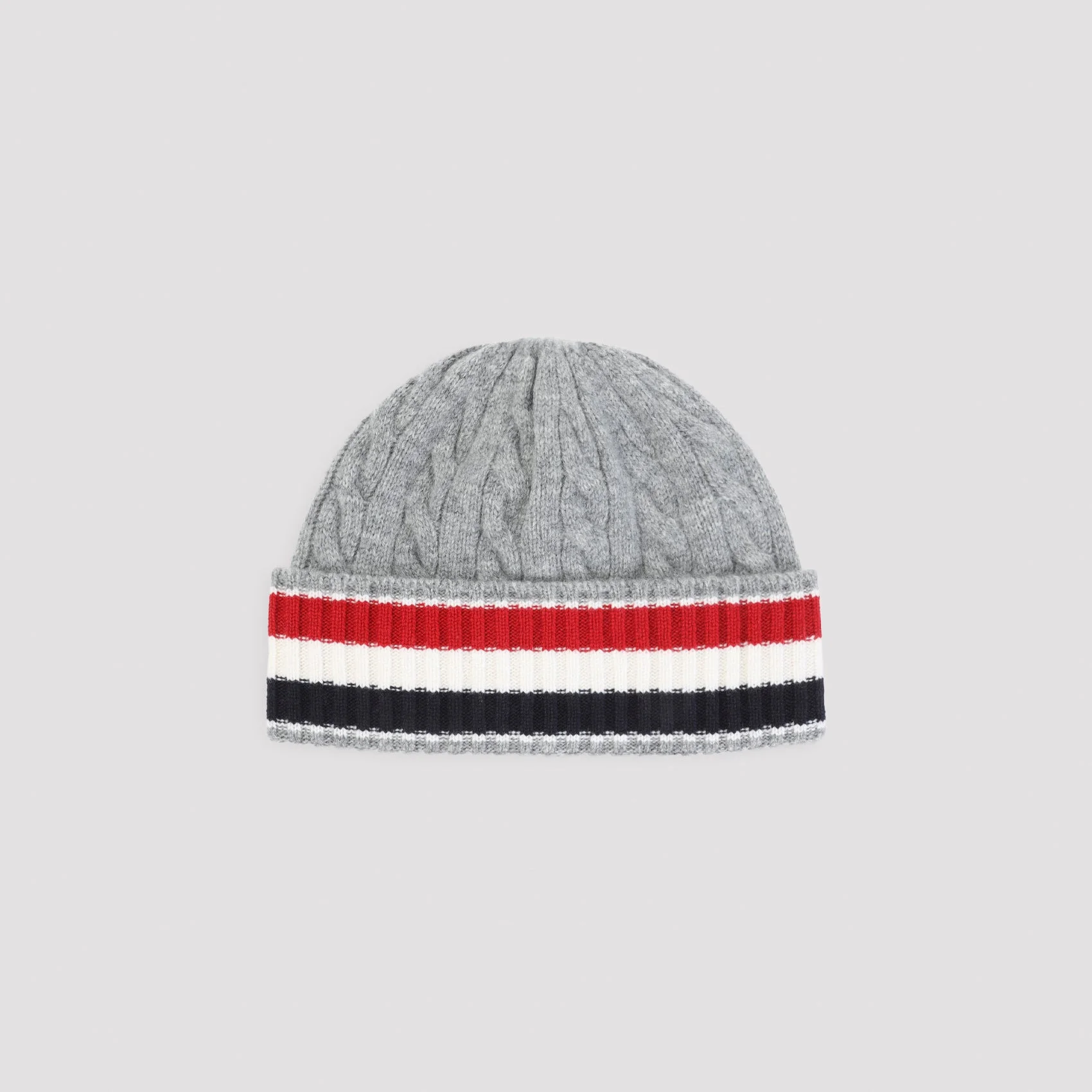 Thom Browne Cable-Knit Beanie - 1