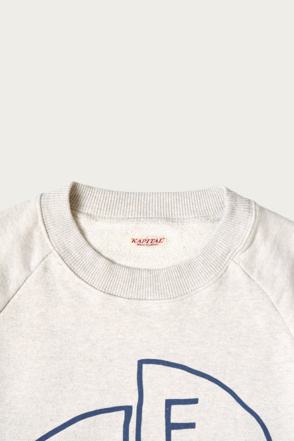 TOP SWT Knit Raglan Crew SWT (TH.D.D.PEACE) - Natural - 3