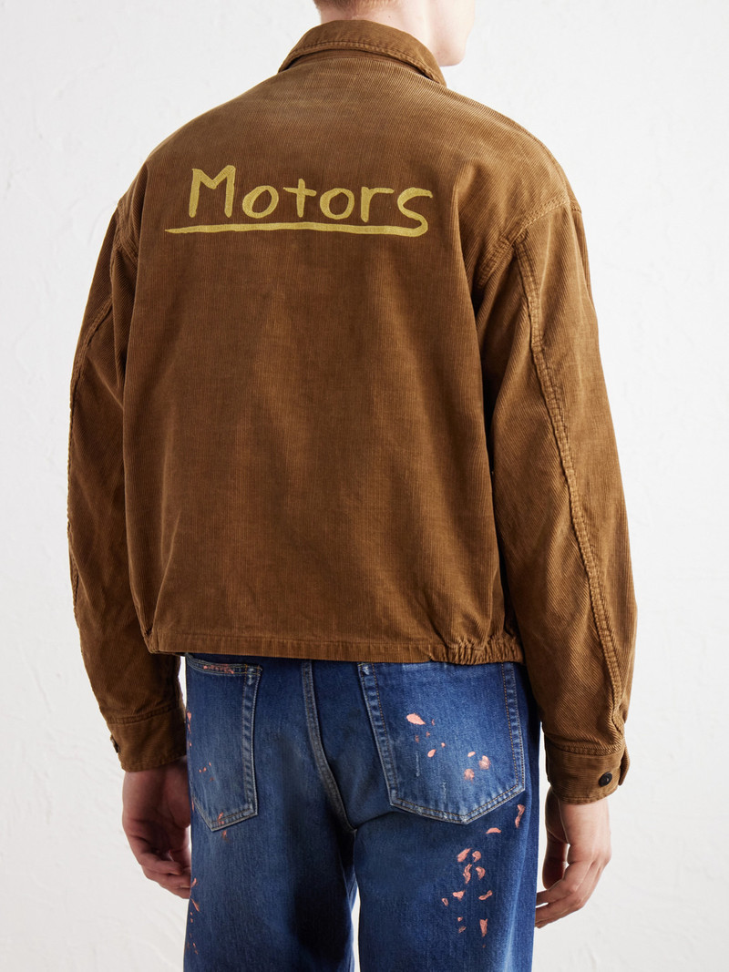 Somer Swingtop Embroidered Distressed Cotton-Corduroy Jacket 4