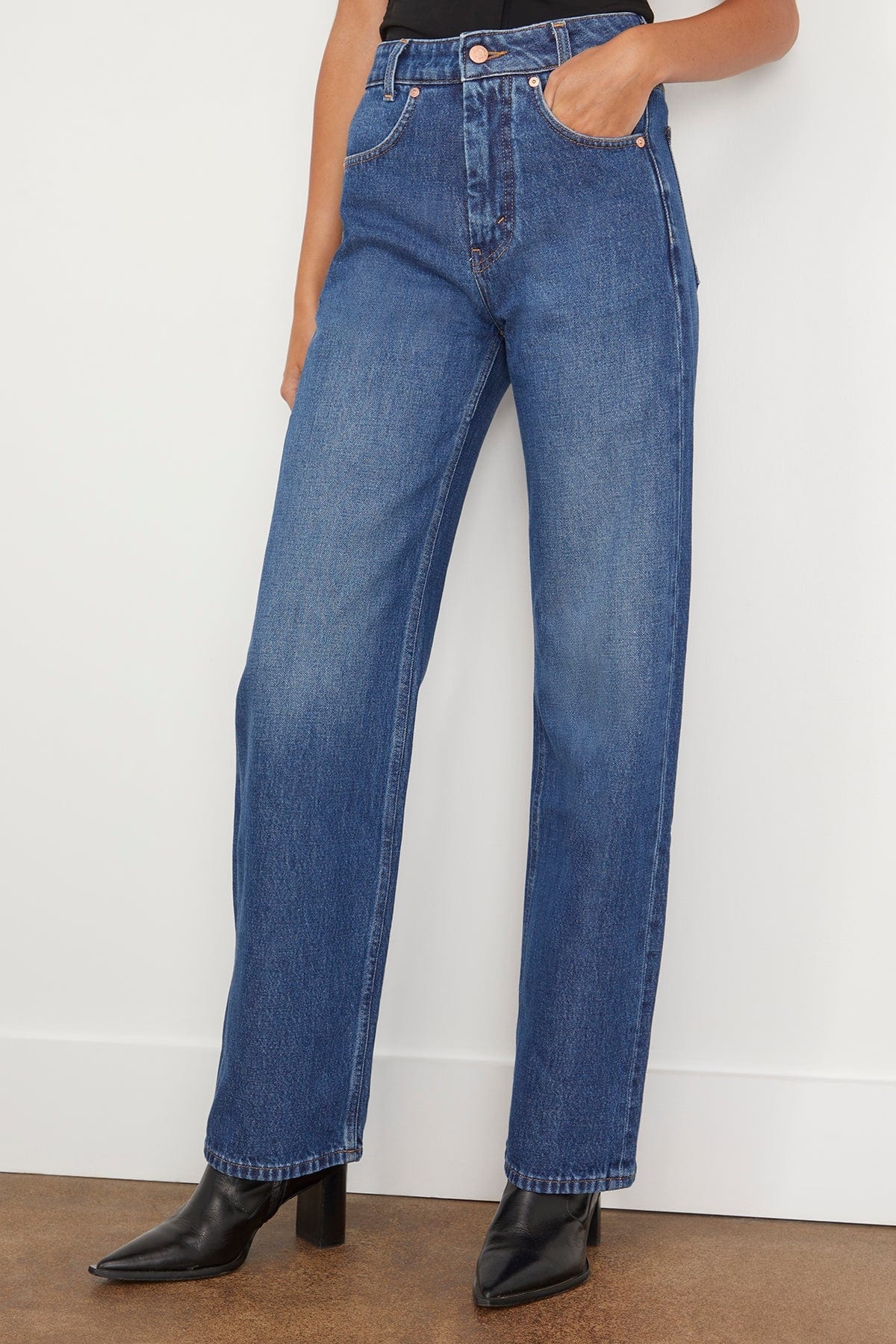 Ease Denim Jeans in Mid Blue - 3