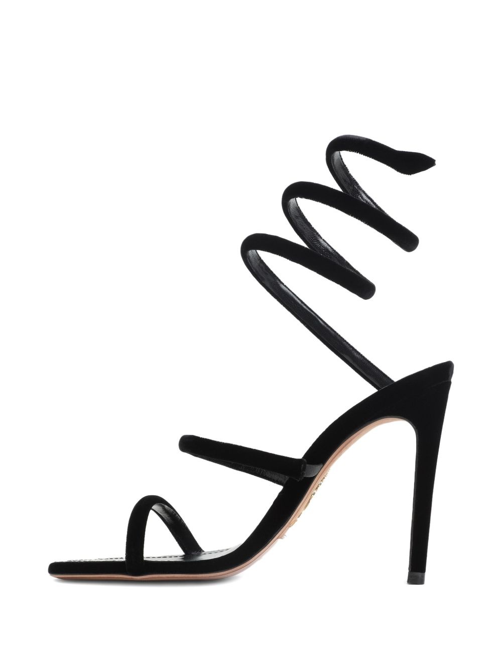 105mm leather heeled sandals - 2