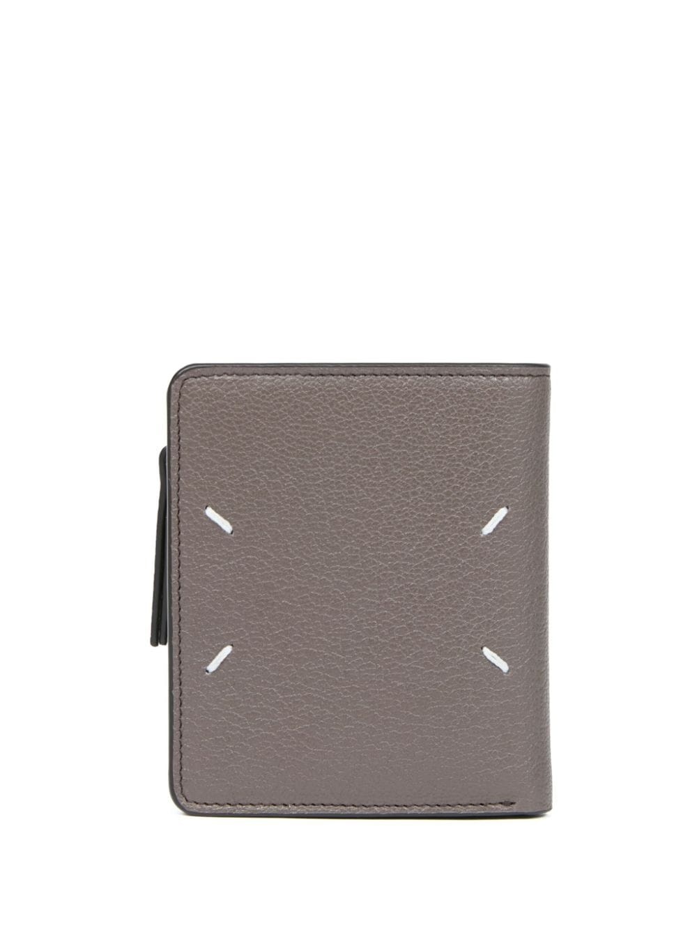 four-stitch logo leather wallet - 2