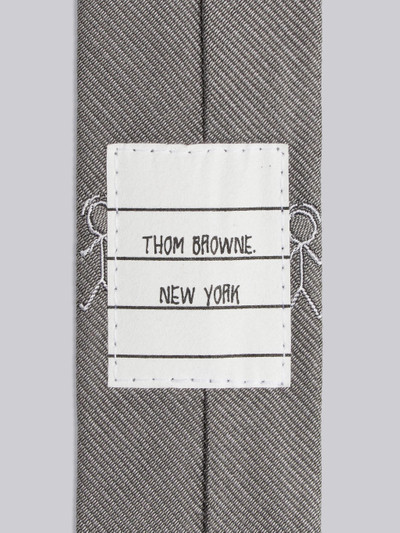 Thom Browne Medium Grey Jacquard Engineered Mr. Thom Icon Classic Tie outlook