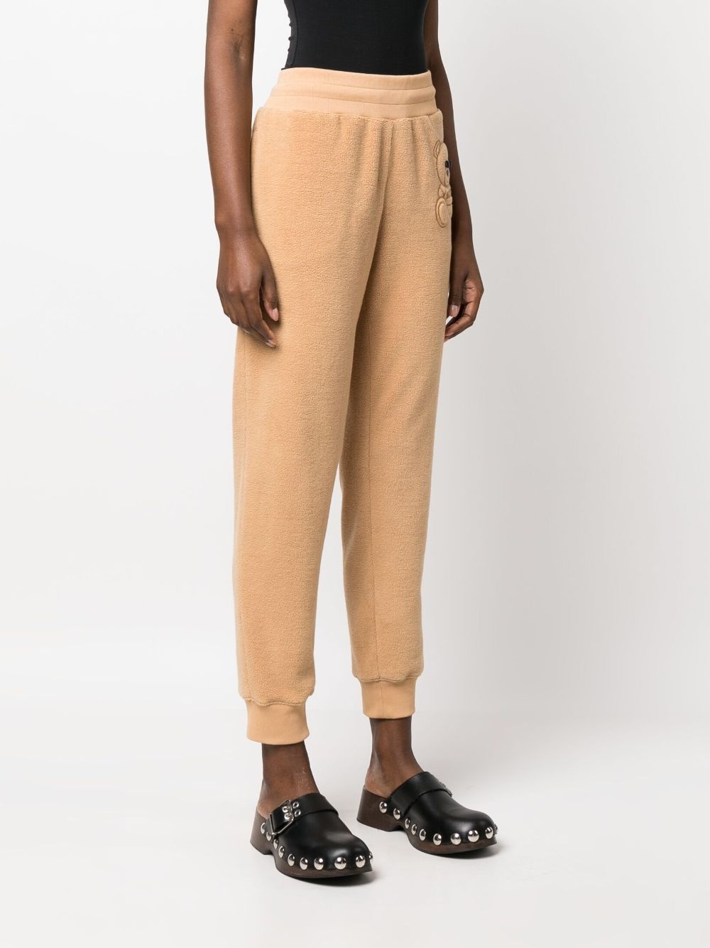 Teddy-bear detail cropped trousers - 3