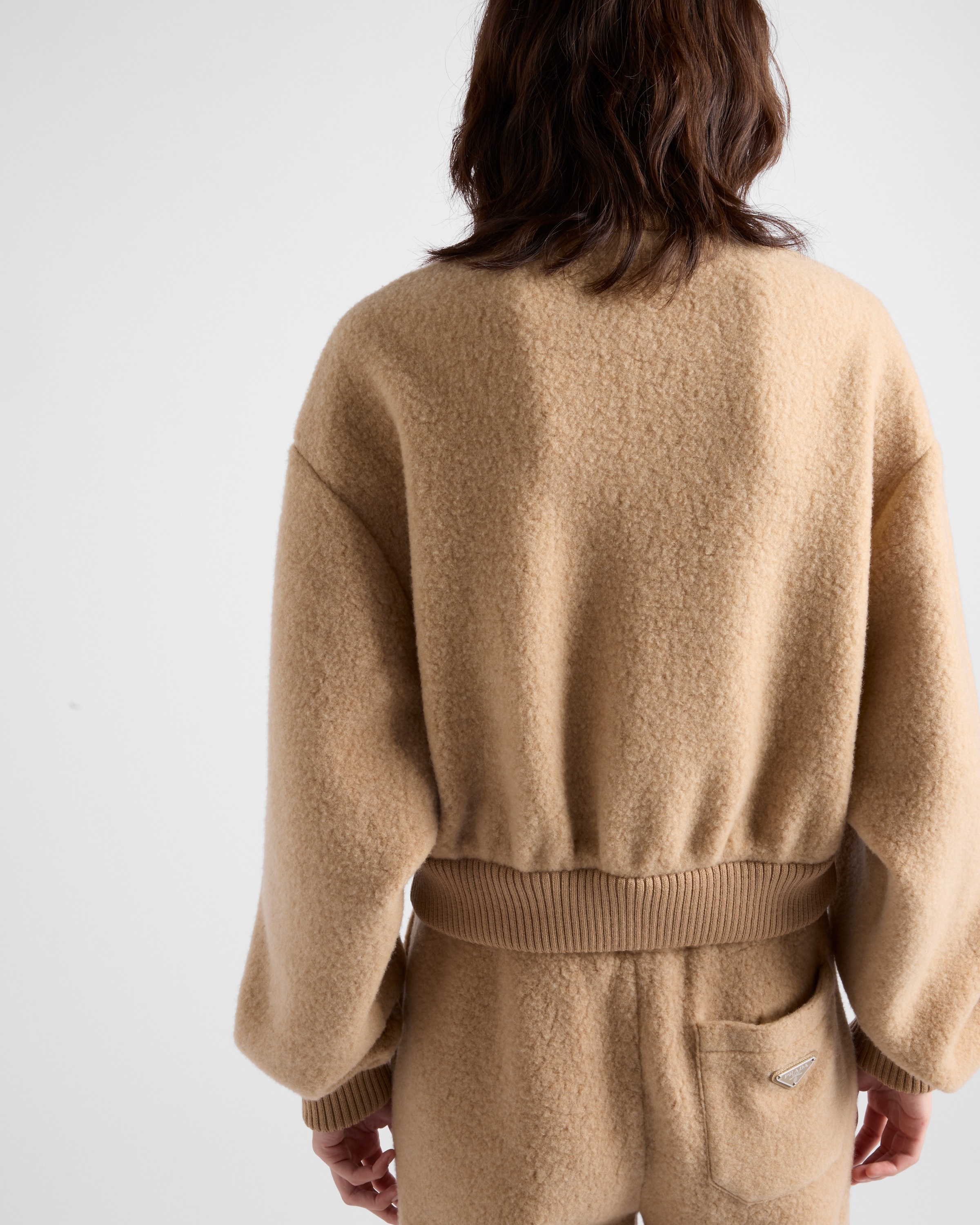 Cotton fleece zipper jacket - 5