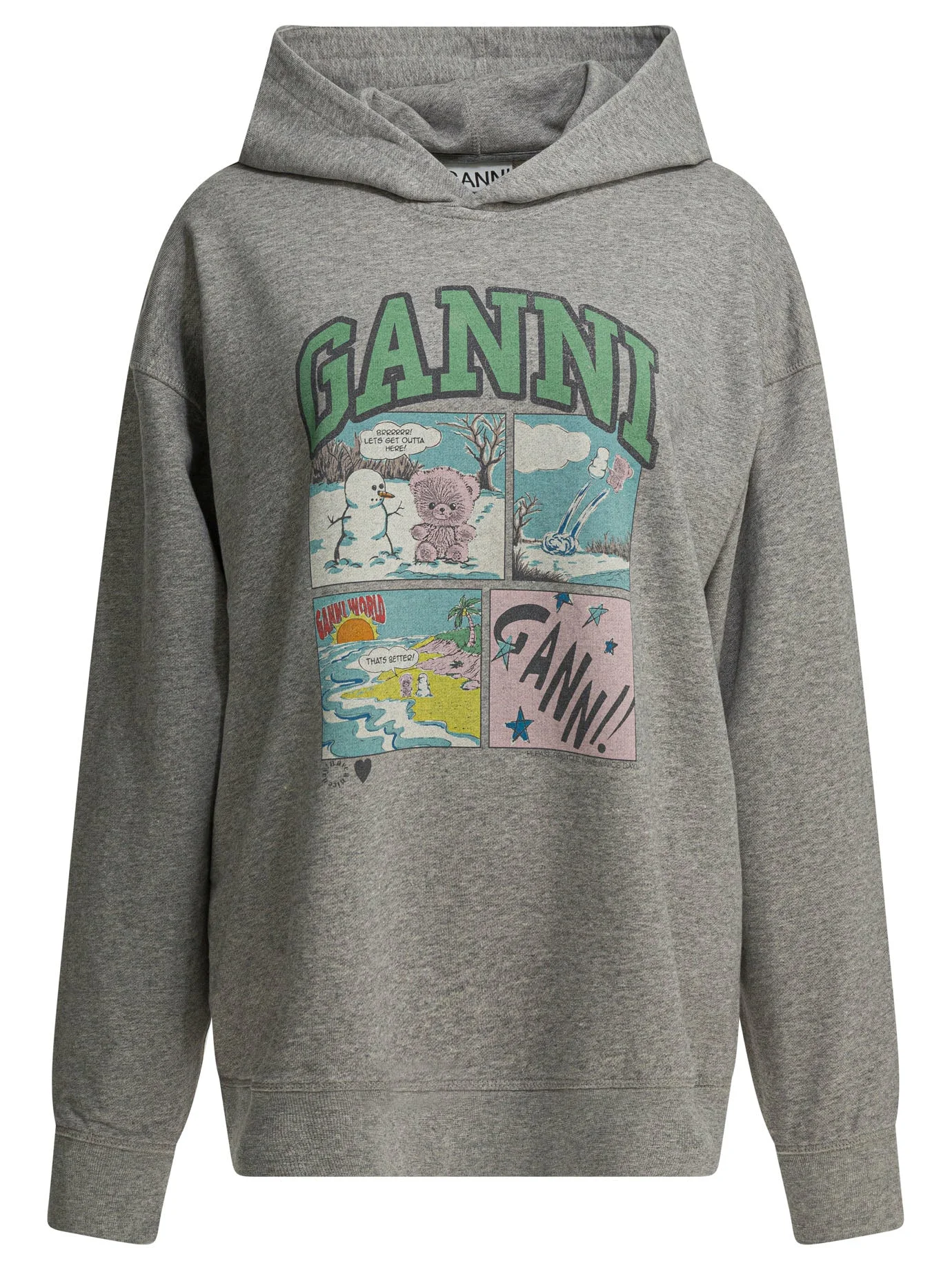 Bear Comic Sweatshirts Grey - 1