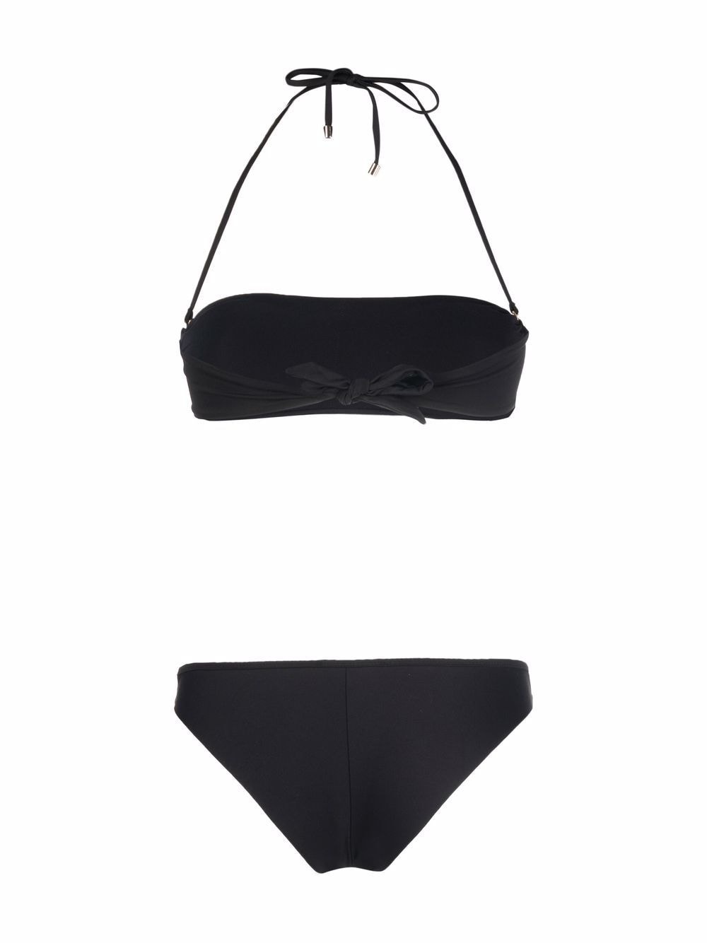 halterneck bandeau-style bikini set - 2
