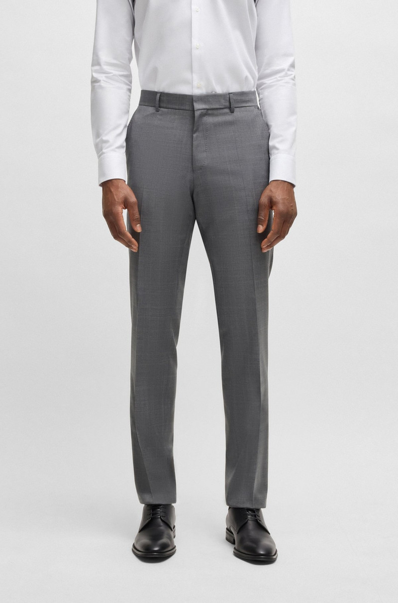 SLIM-FIT SUIT IN CHECKED WOOL 6