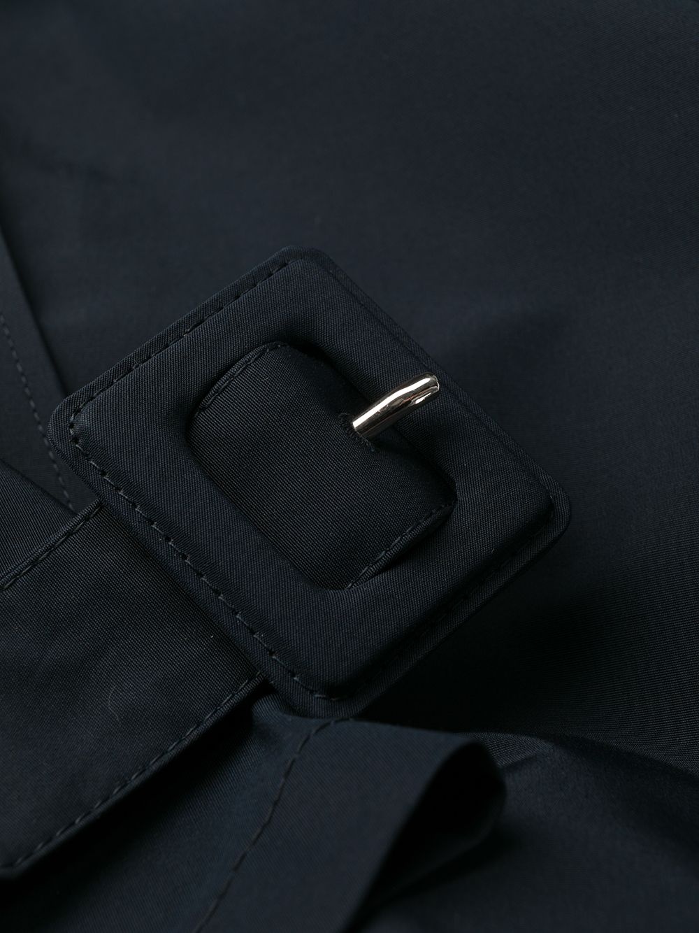 single-breasted belted trench coat - 6