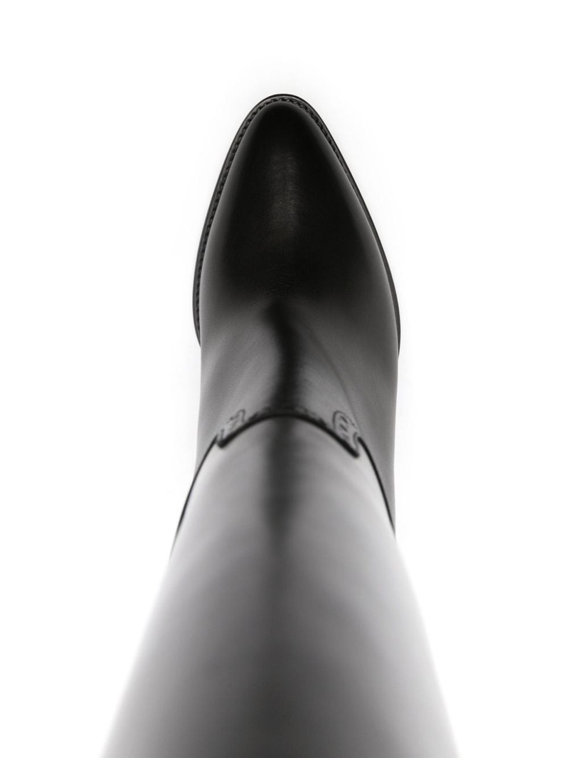 Brently 100mm knee-high leather boots 4