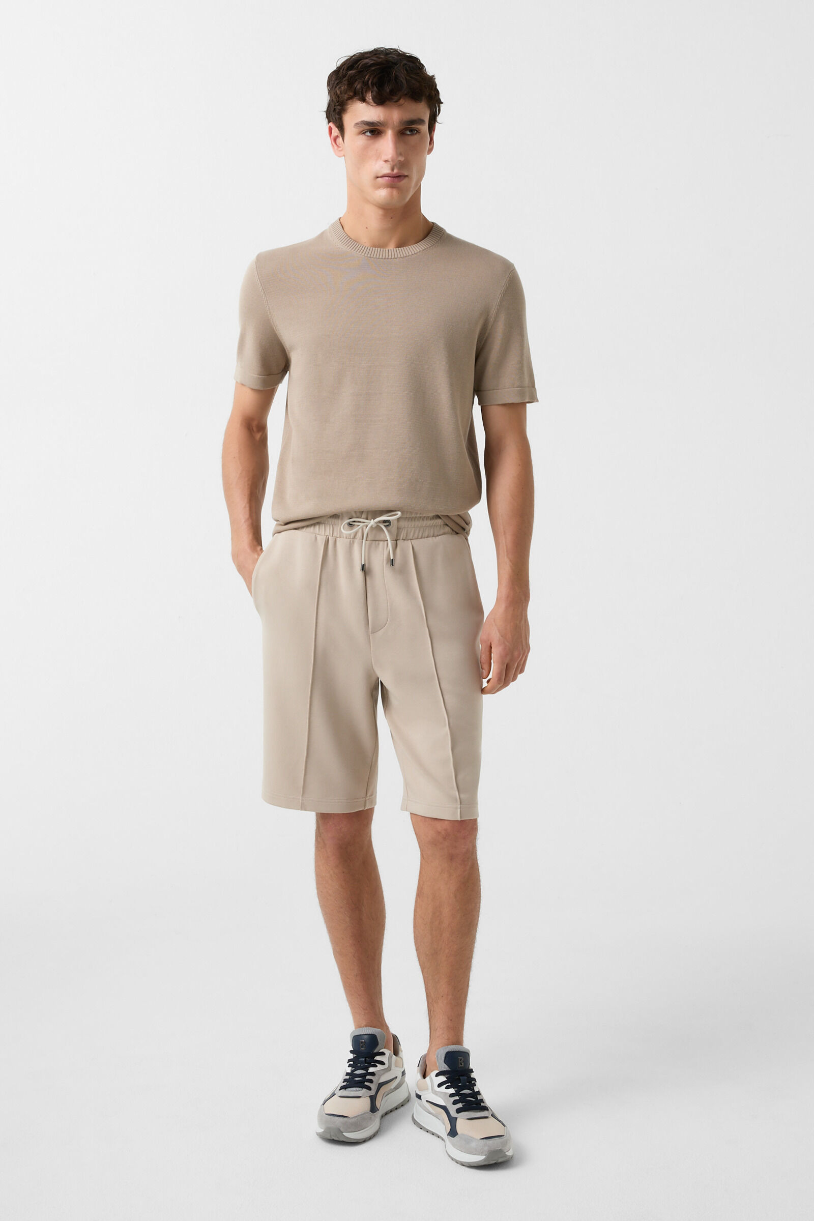 Sweatshorts Ray in Beige - 4