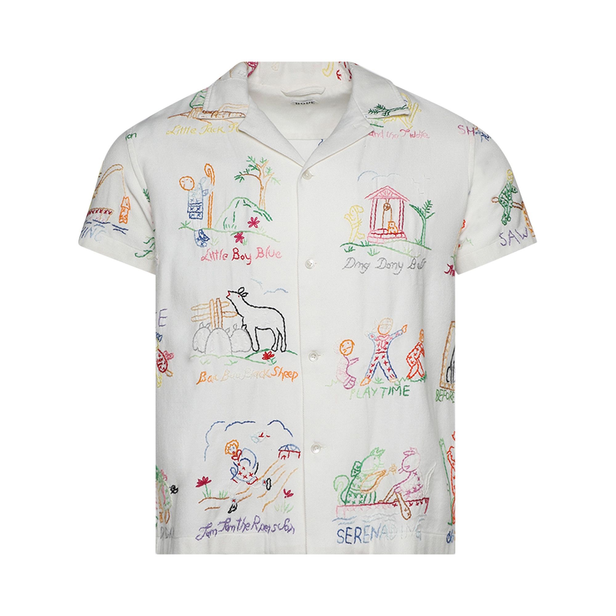 Bode Nursery Rhyme Short-Sleeve Shirt 'Multicolor' - 1