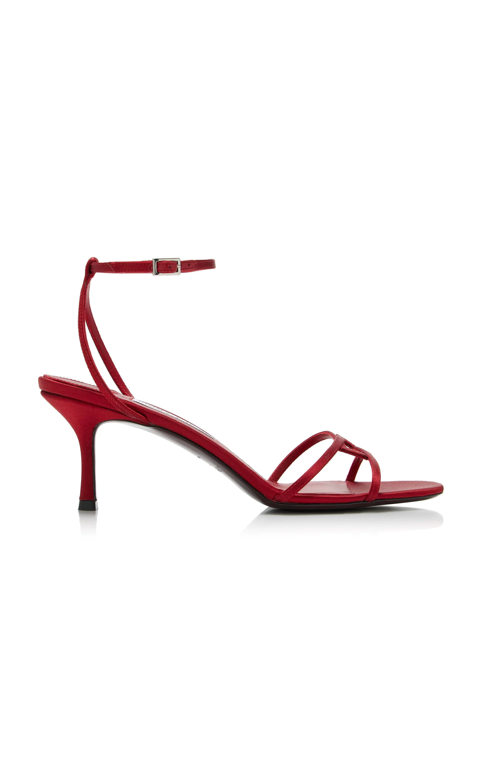 1998 Leo Satin Sandals red - 1