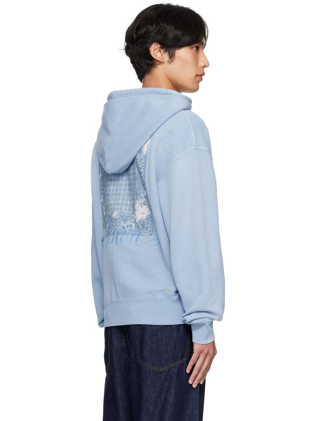Blue Bleach Bandana OS Hoodie - 3