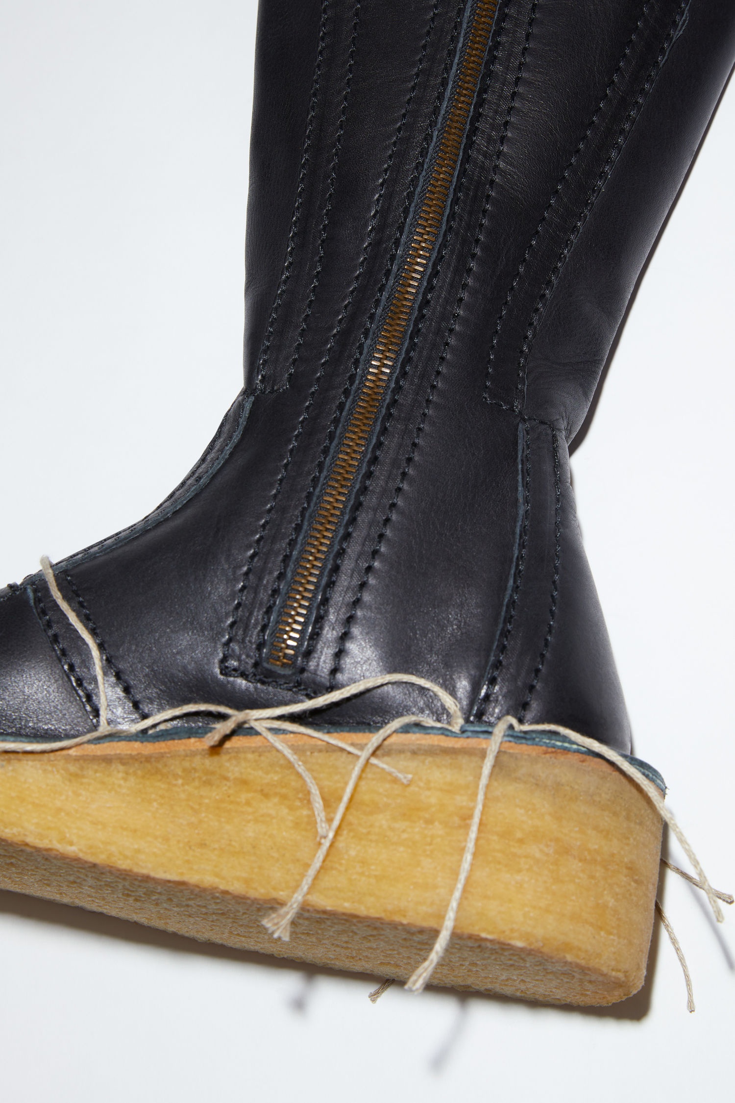 Leather high boots - Black - 5