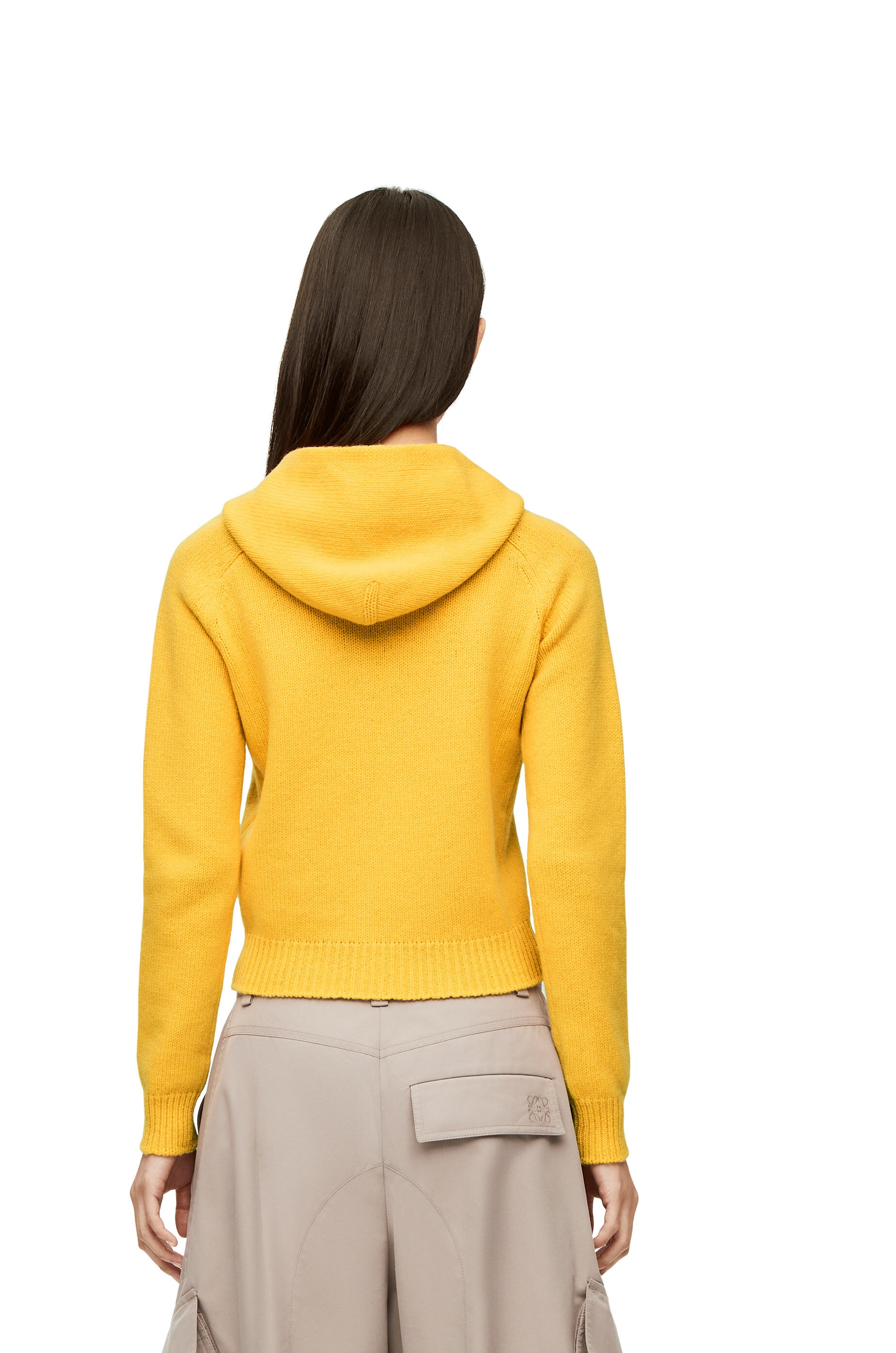 Zip up hoodie in knit wool - 4