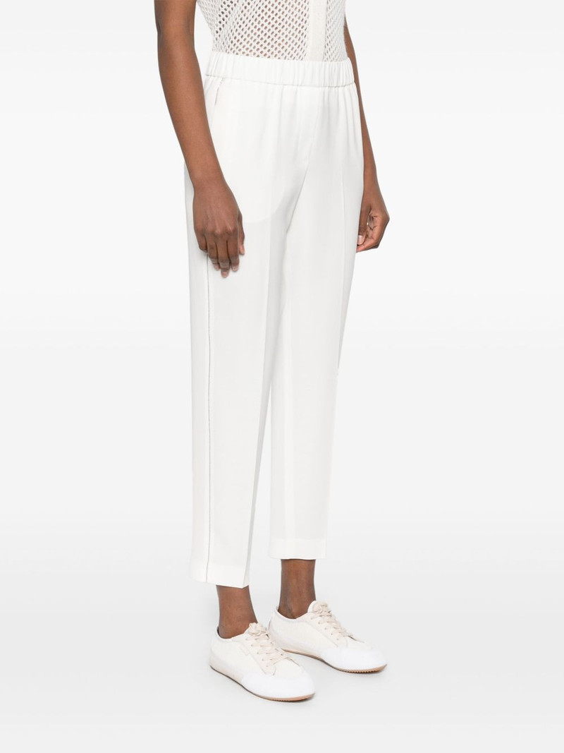 beaded trim-detail trousers 3