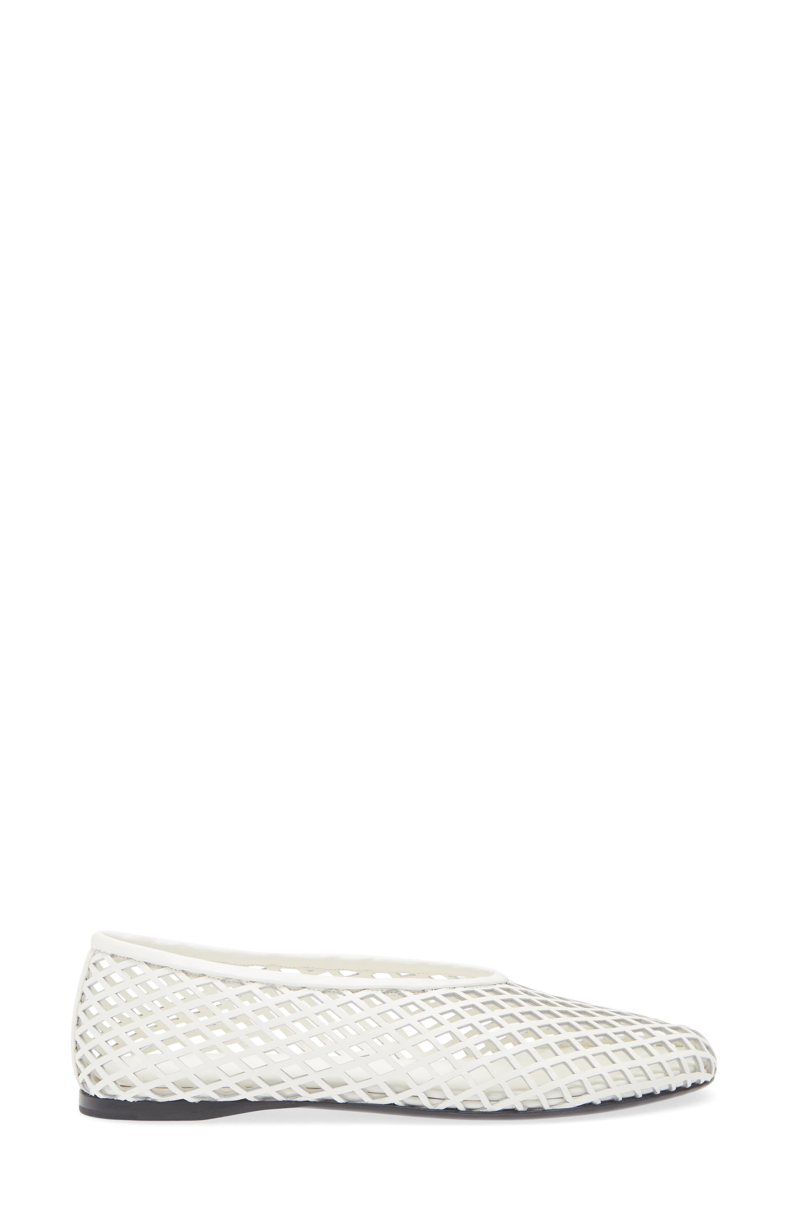 Proenza Schouler Tee Perforated Ballet Flat in Ivory at Nordstrom - 3